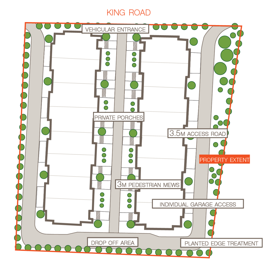 6085 & 6093 King Road site plan