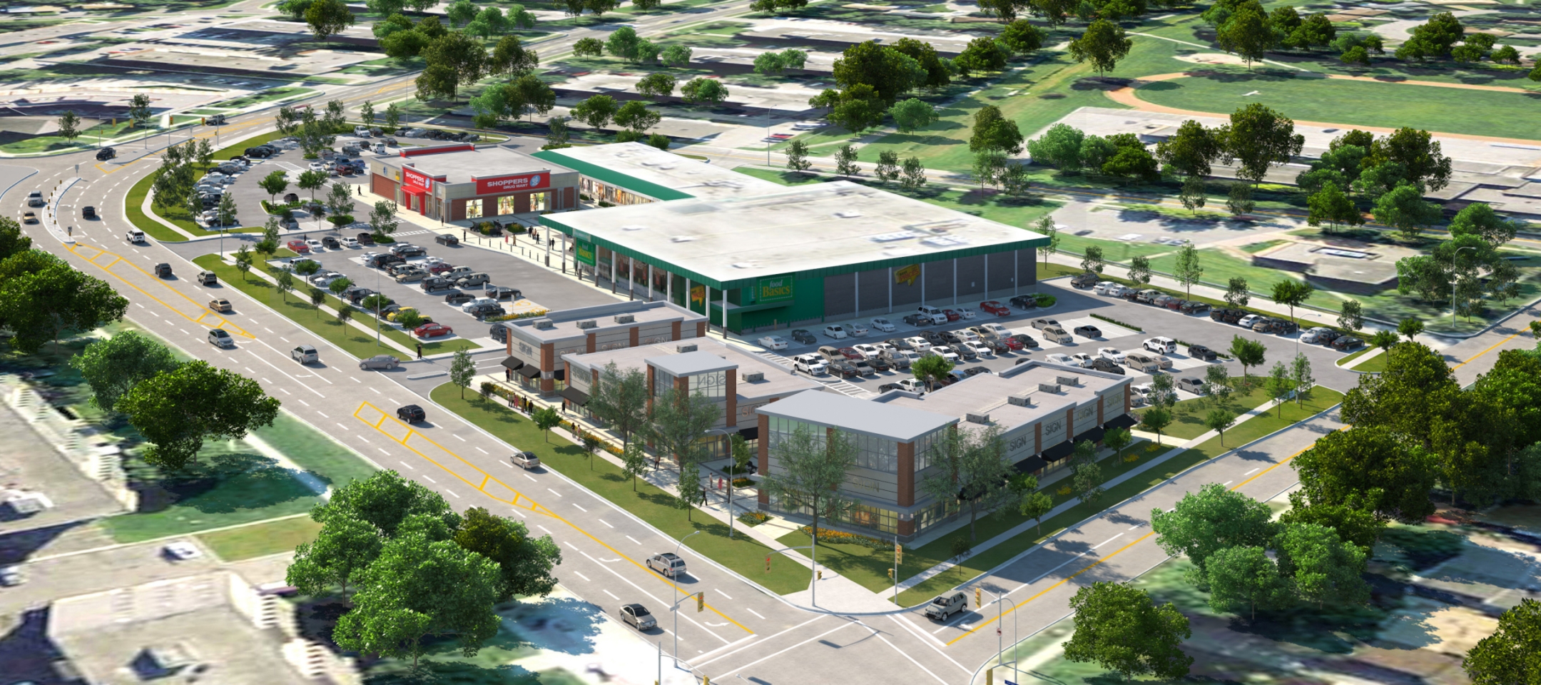 1265-1285 York Mills Road Aerial Rendering Picture of the Main Building