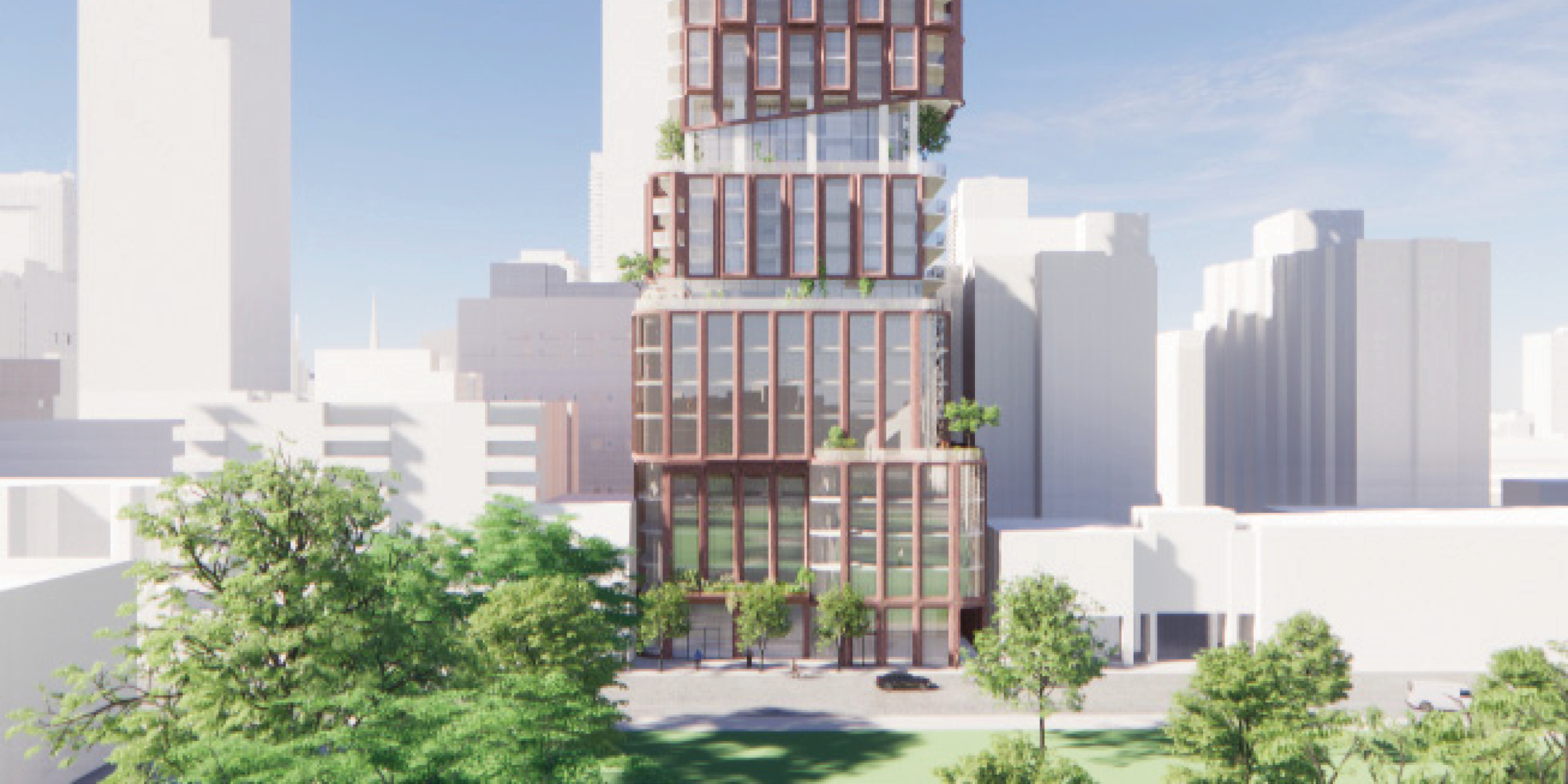 110 Adelaide Street East rendering showing exterior looking 
