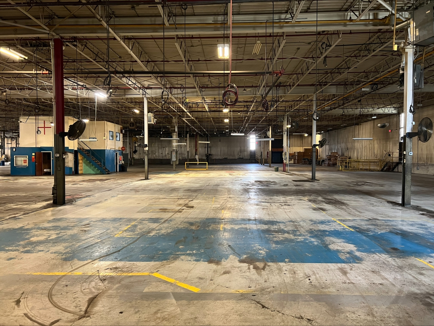 200 Sheldon Drive Warehouse with Small Storage Room on the left side