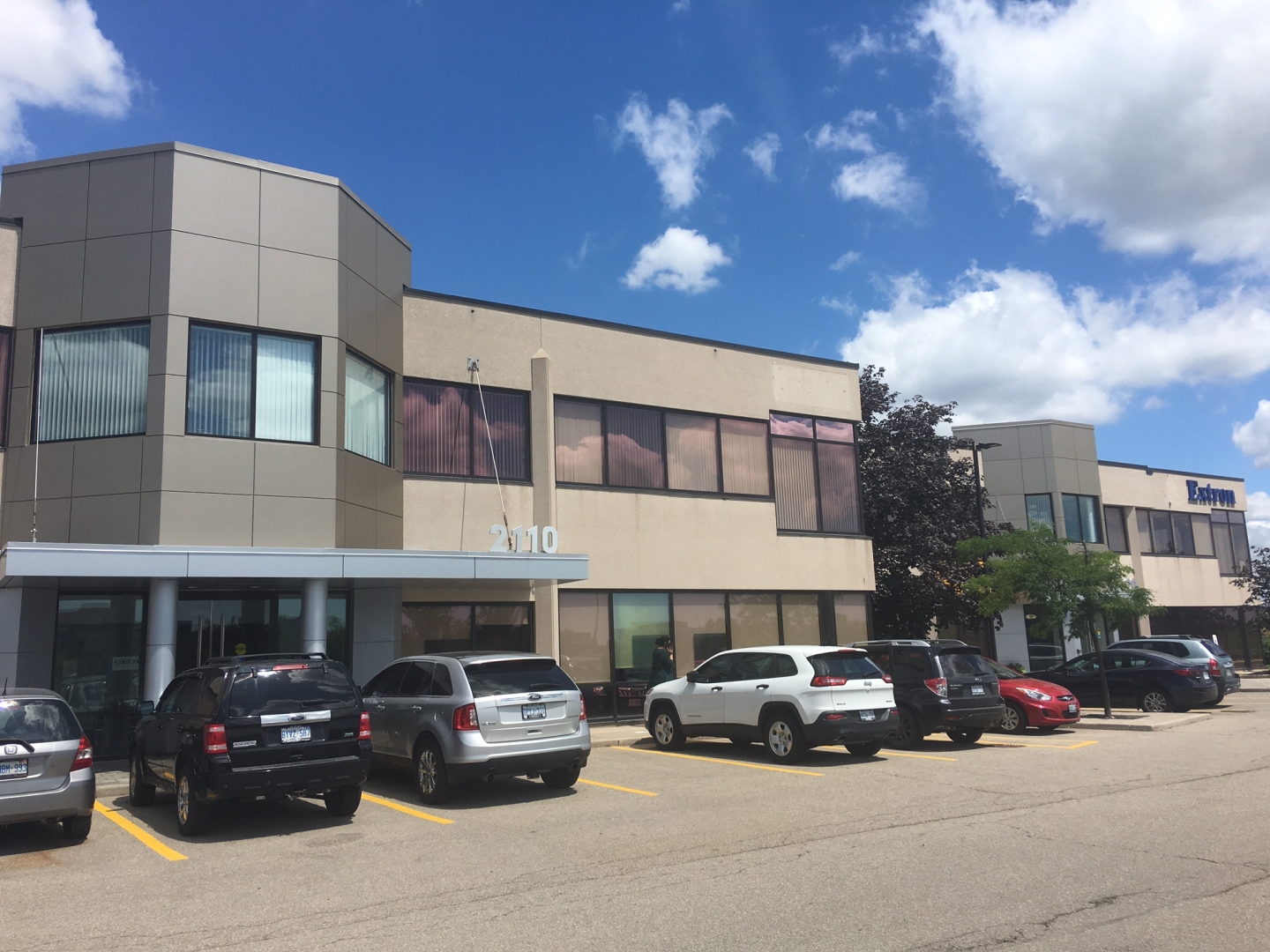 Front View of Building & Parking lot 2110 Matheson Blvd E