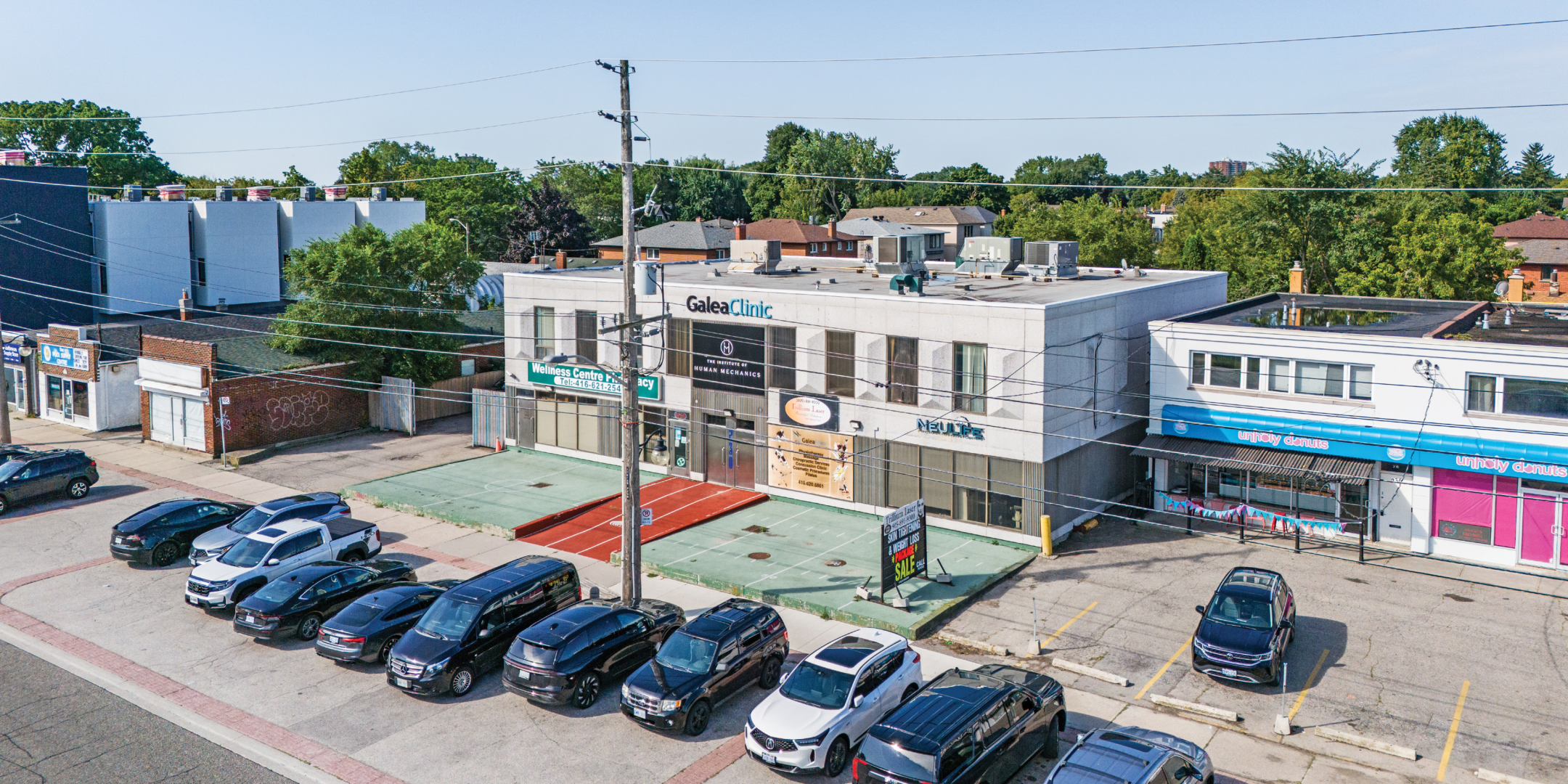 230 Browns Line Building with parking lot