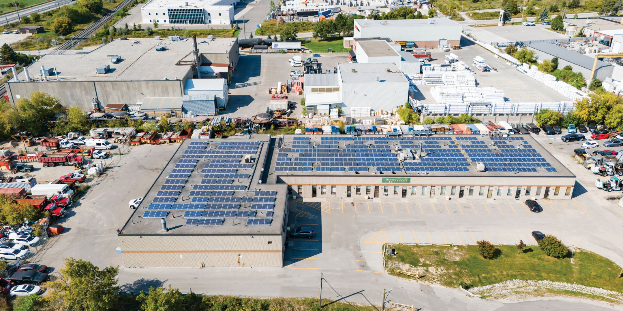 Aerial of 84 Malmo Court with front facing units