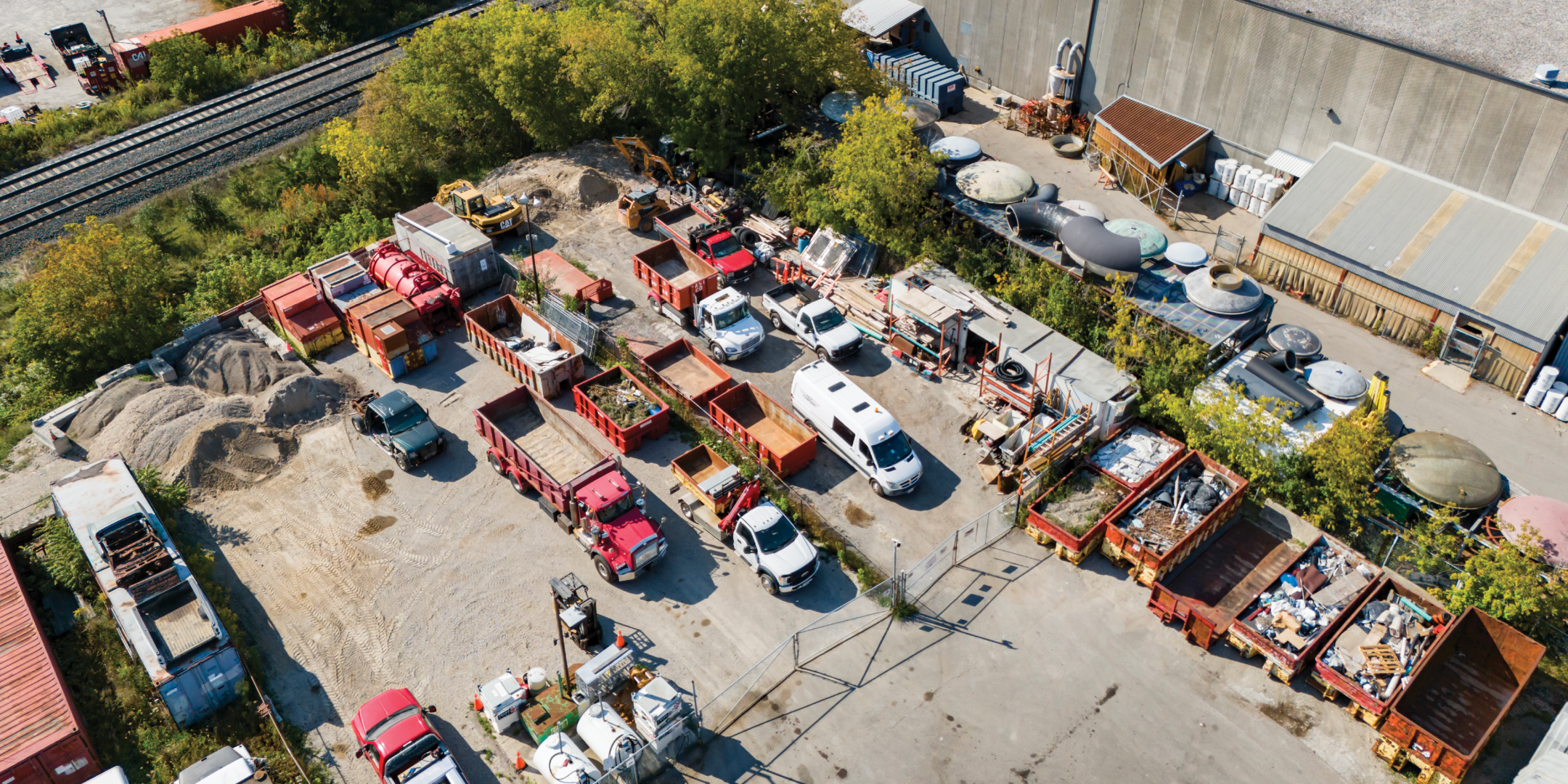 Aerial of 84 Malmo Court outside storage