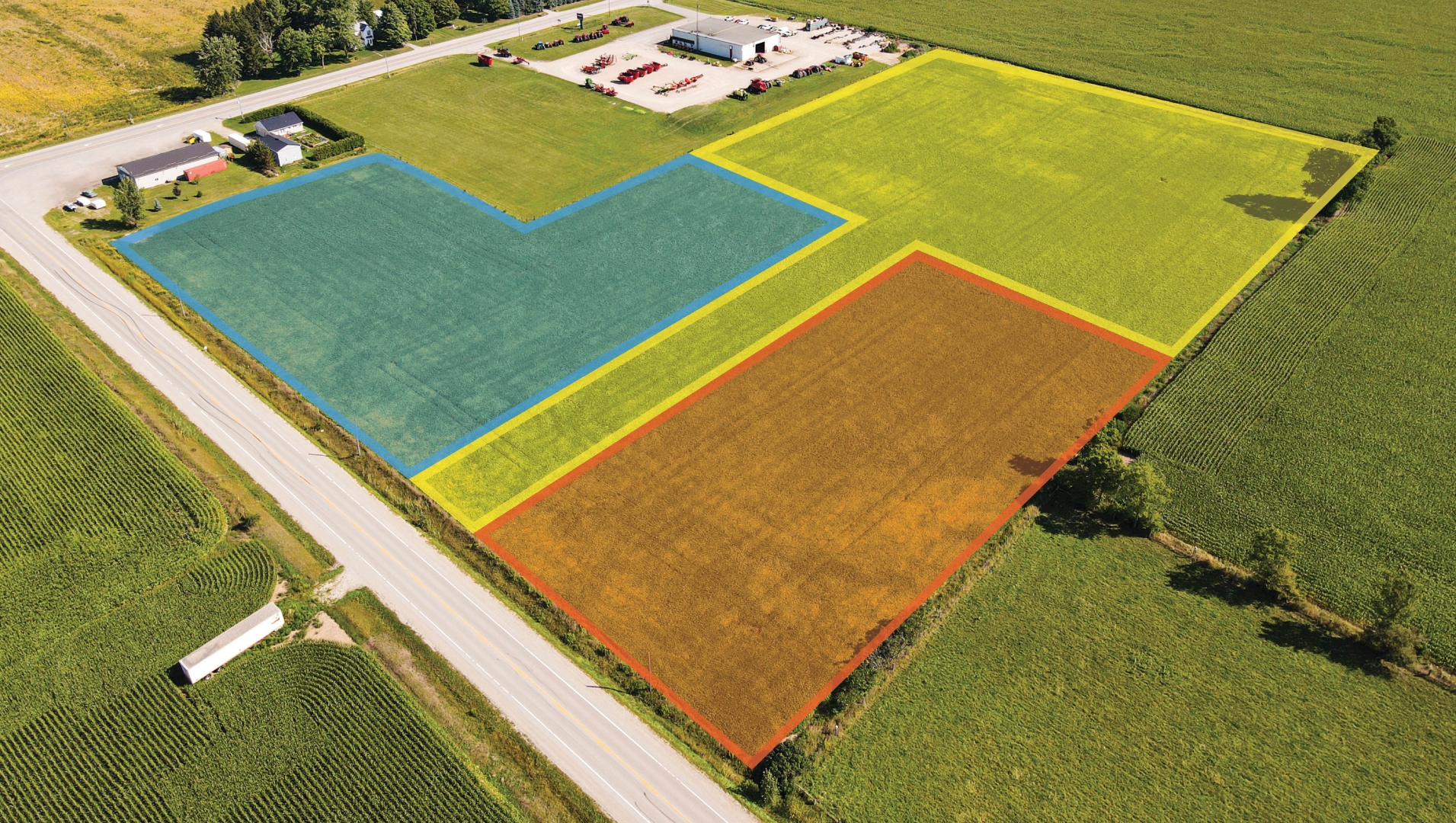 Outlines of lots available at 434982 43rd Line