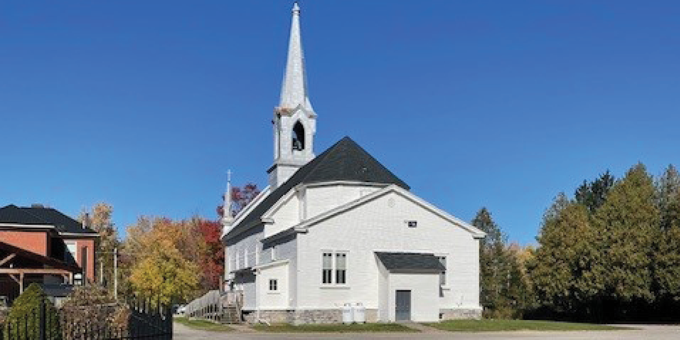 View of the back of the church