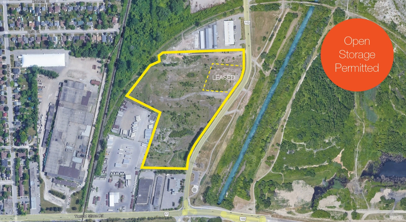 3807 Stanley Avenue Overview of the Property with Leased Parcel