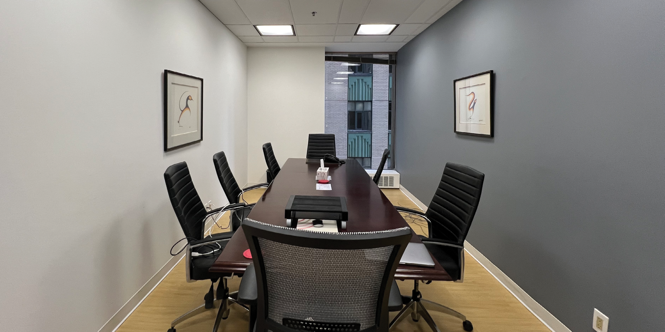 65 Queen Street West boardroom with grey wall 