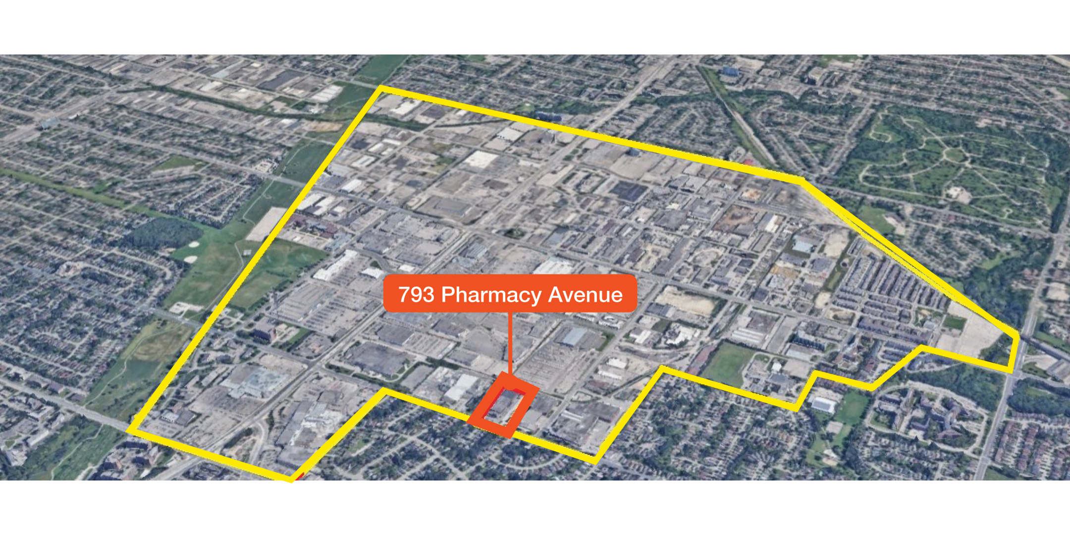793 Pharmacy Avenue Property Outline on Golden Mile