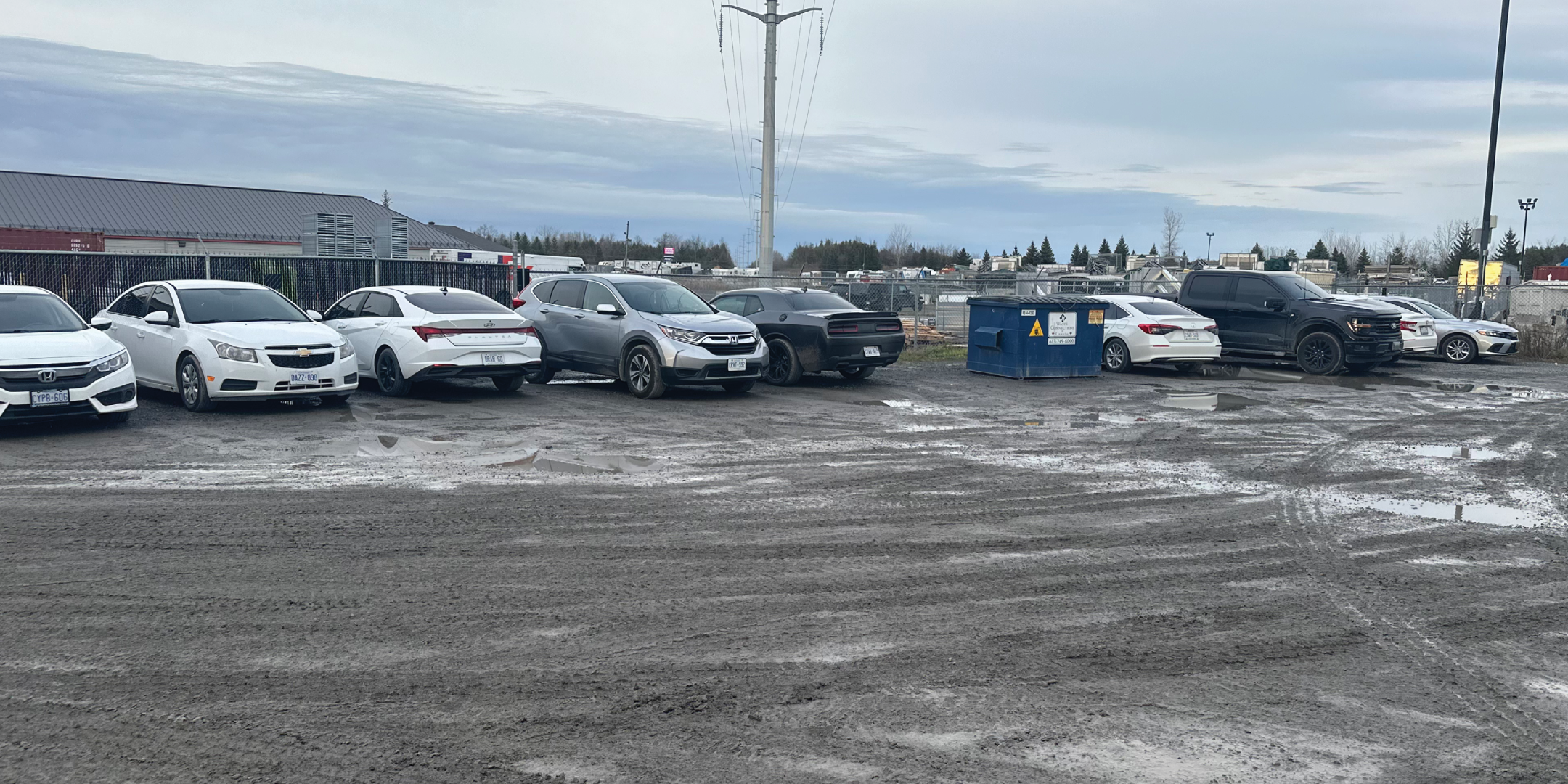 Outside storage area at 999 Moodie Drive