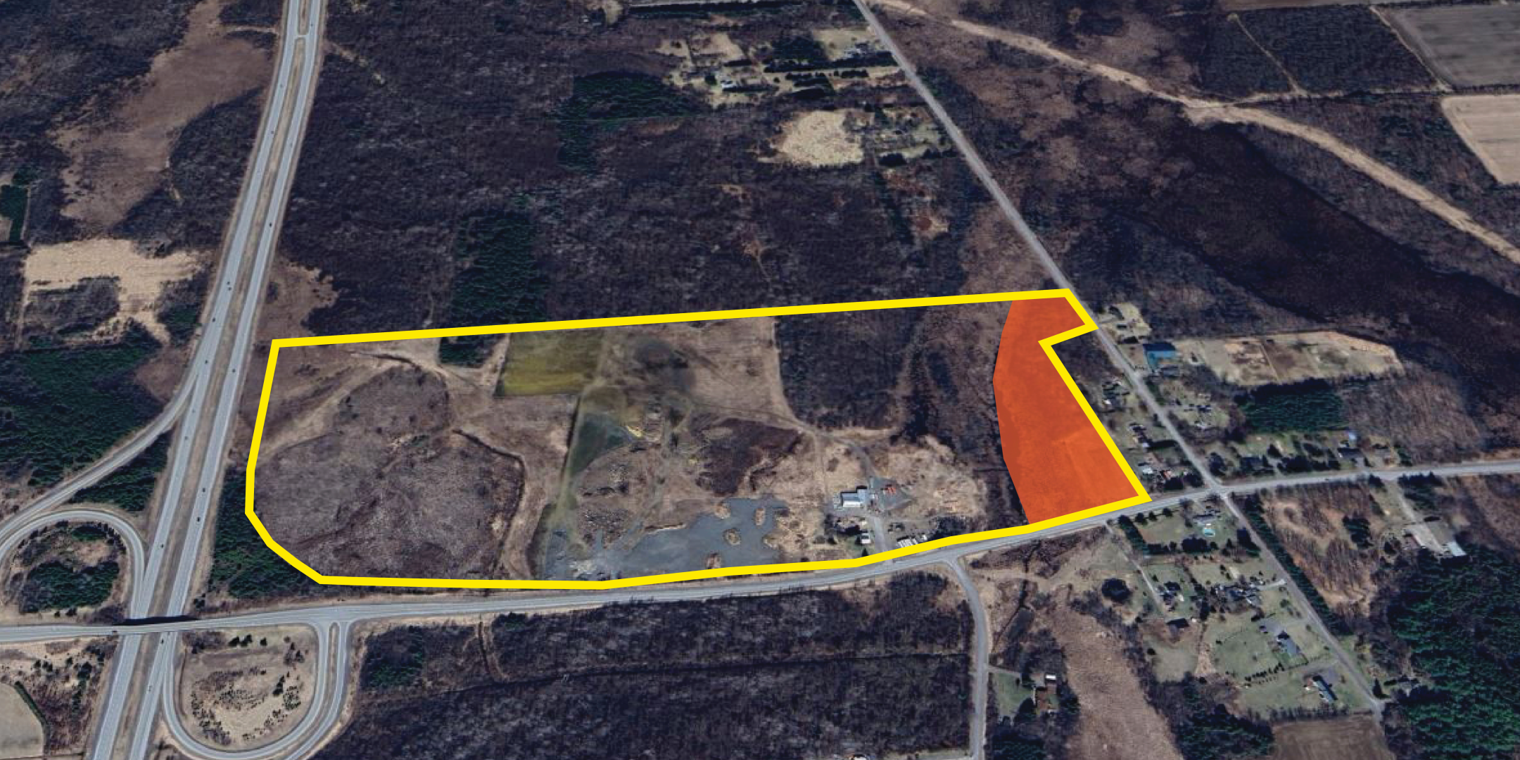 Outline of land available for sale/lease at 2097 Dilworth