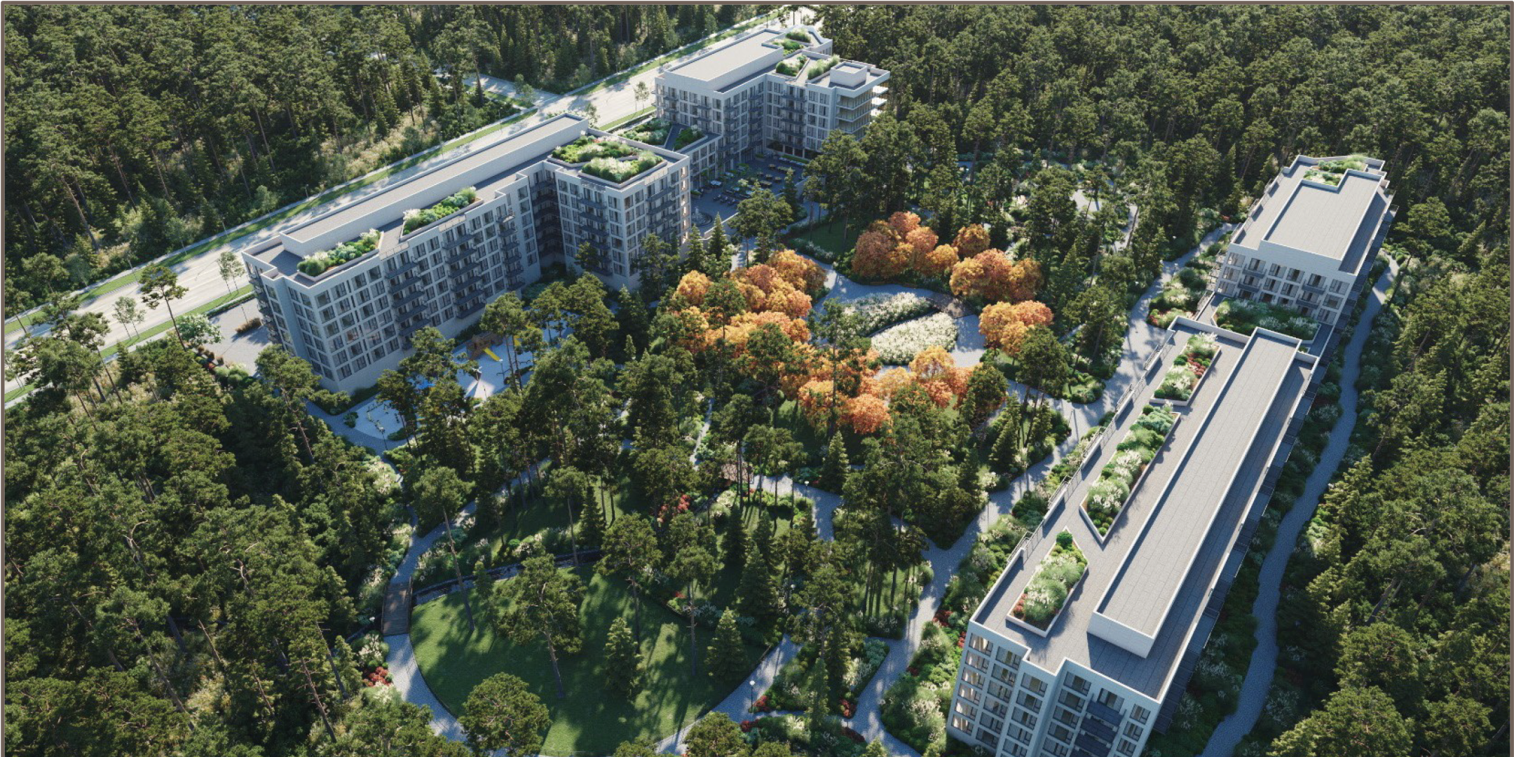 2362 Line 8 Aerial Rendering of Buildings 