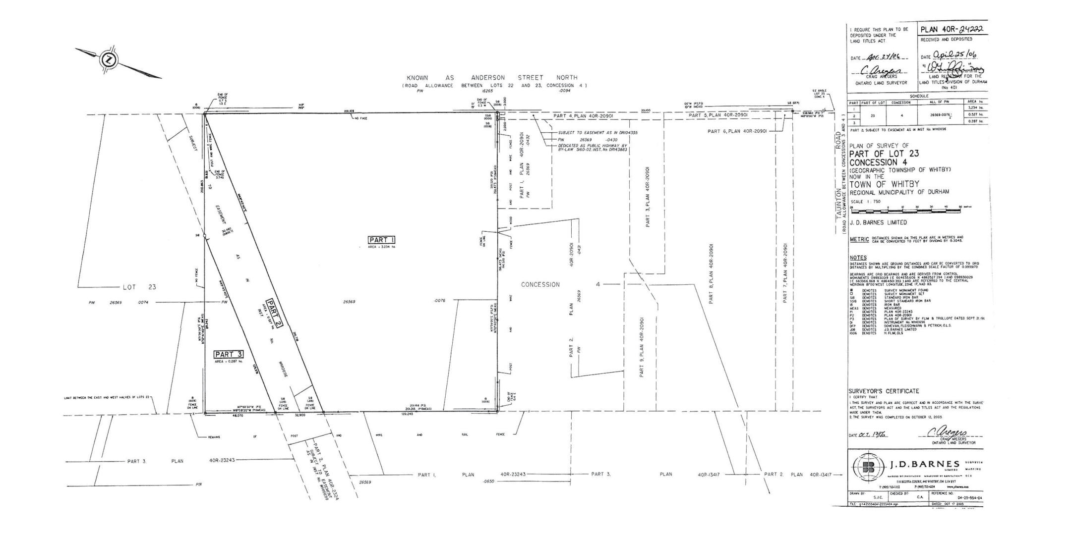 4300 Anderson Street Property Survey