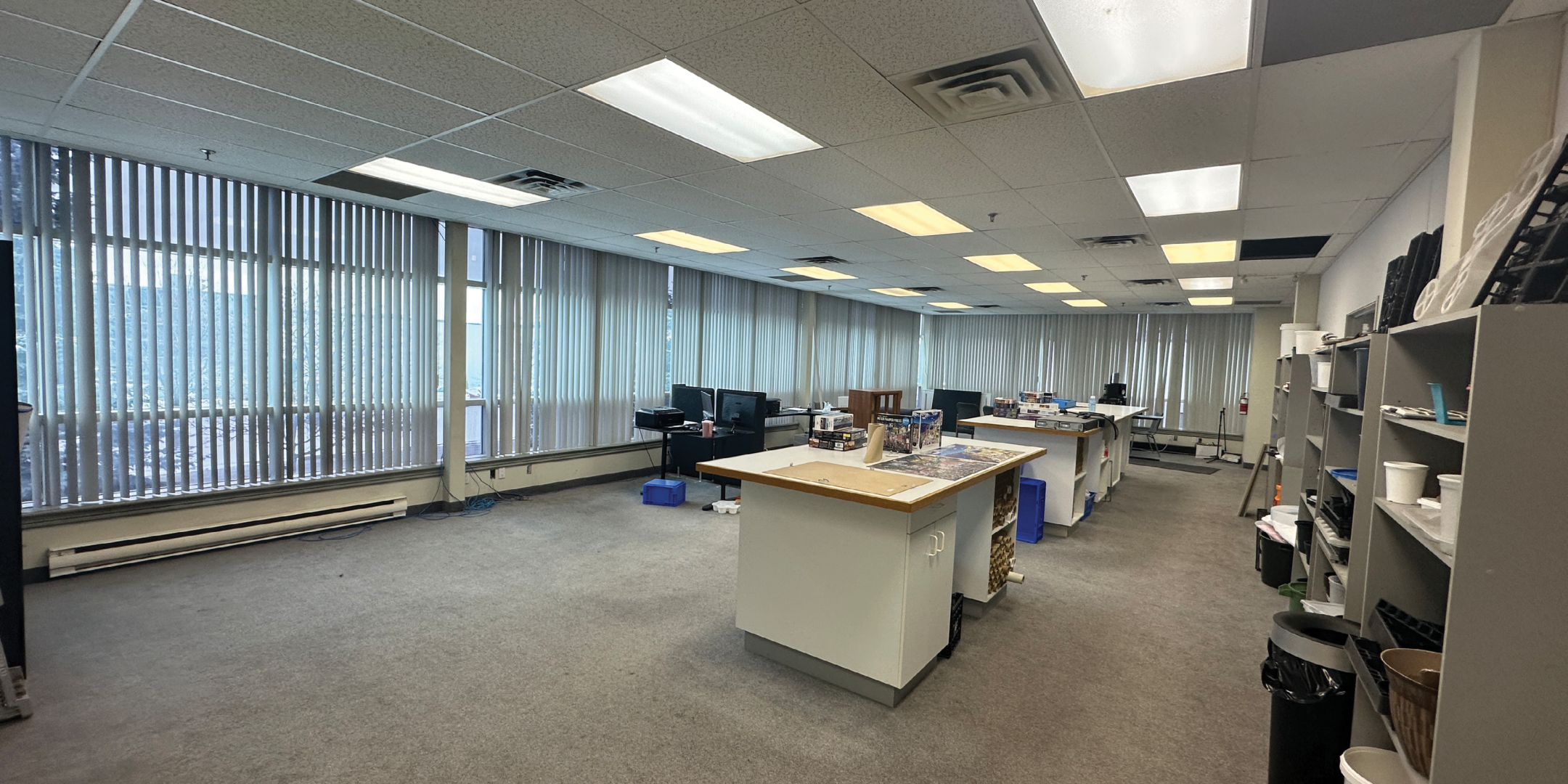 51 Four Valley Drive Open Office Area with desk and large windows
