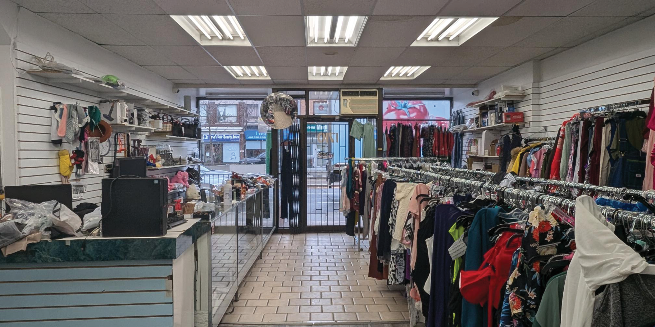 1710 St. Clair Avenue W Interior Retail Area with Clothing