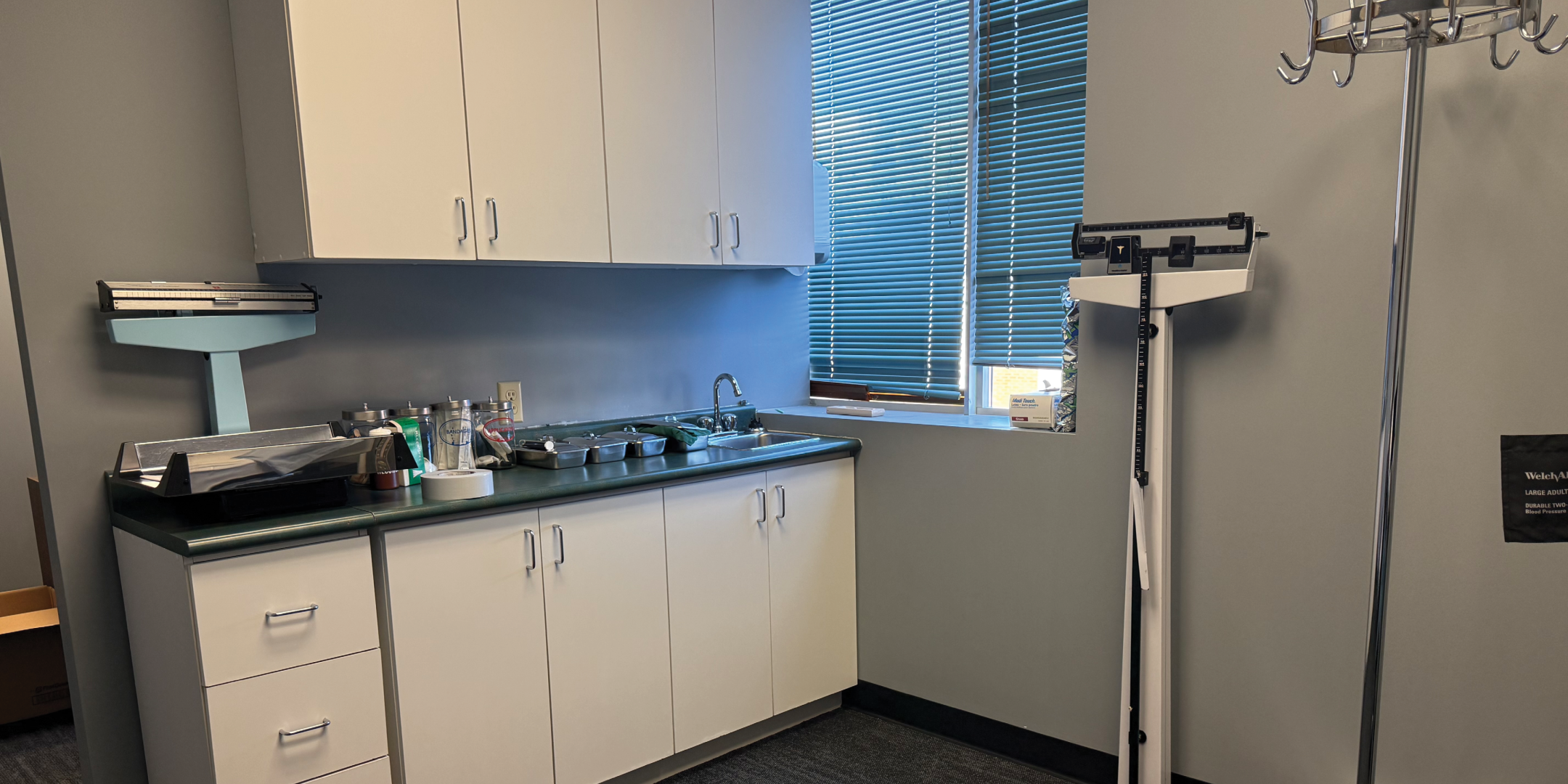 1939 Kennedy Road Patient Room with Cabinets and window