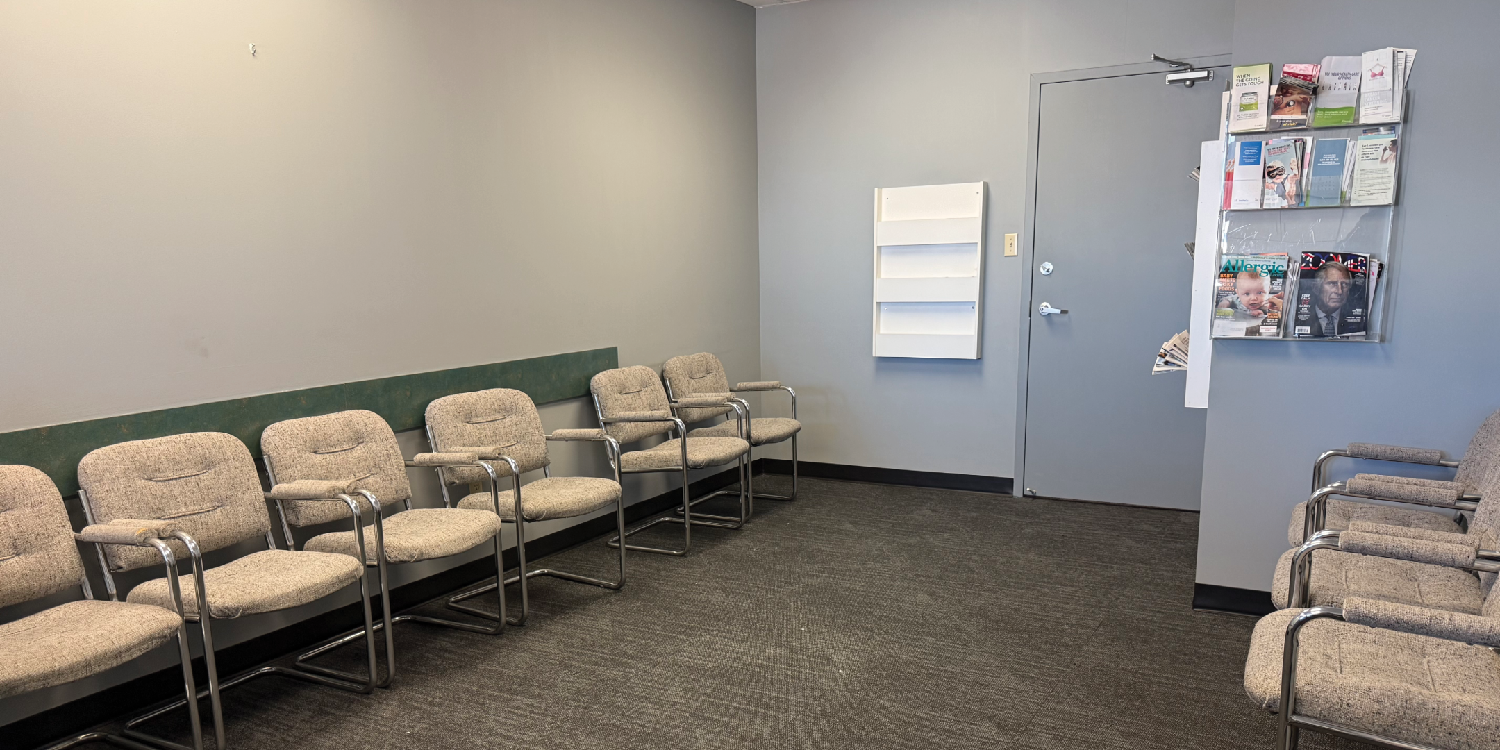 1939 Kennedy Road Waiting Area with chairs and the doorway