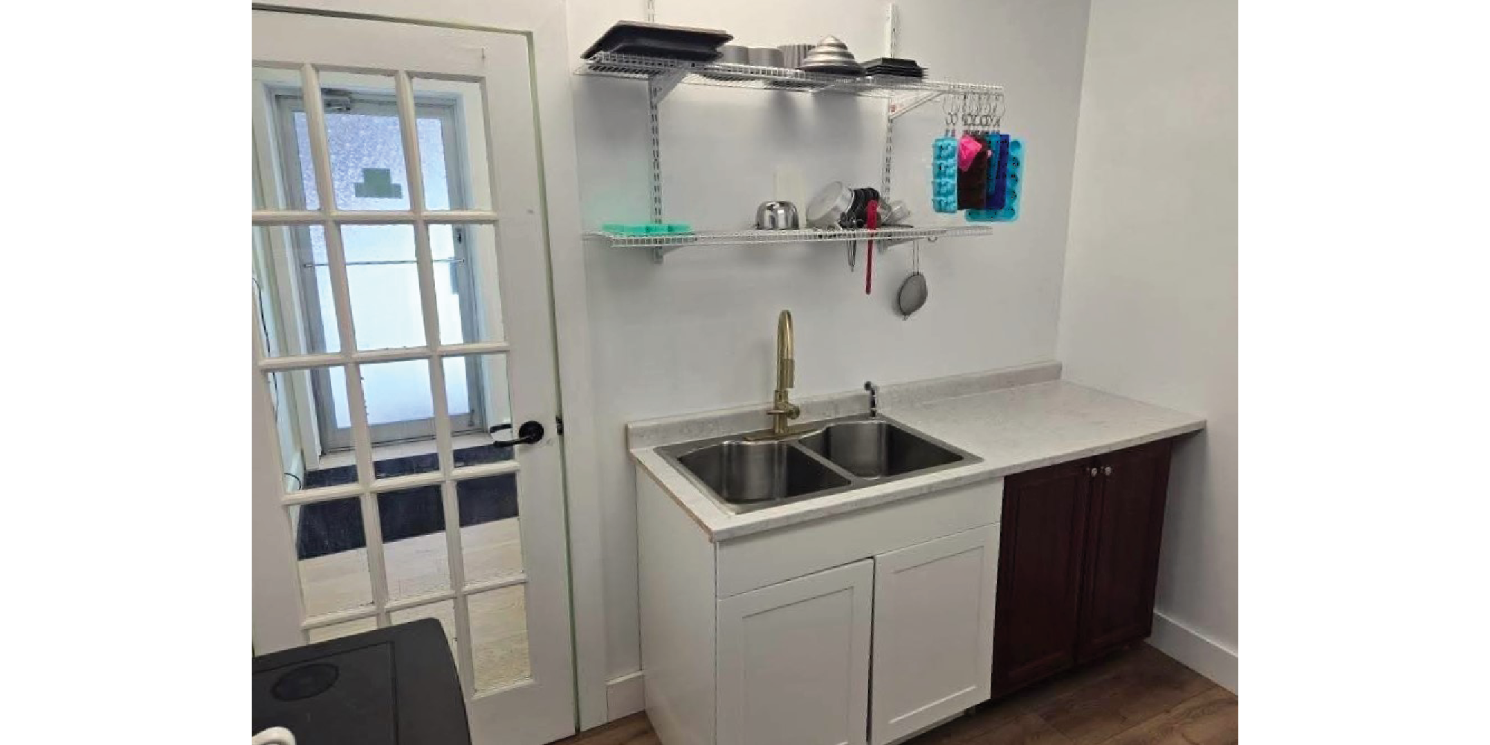 310 Taylor Road Interior Kitchenette Area with sink and storage area