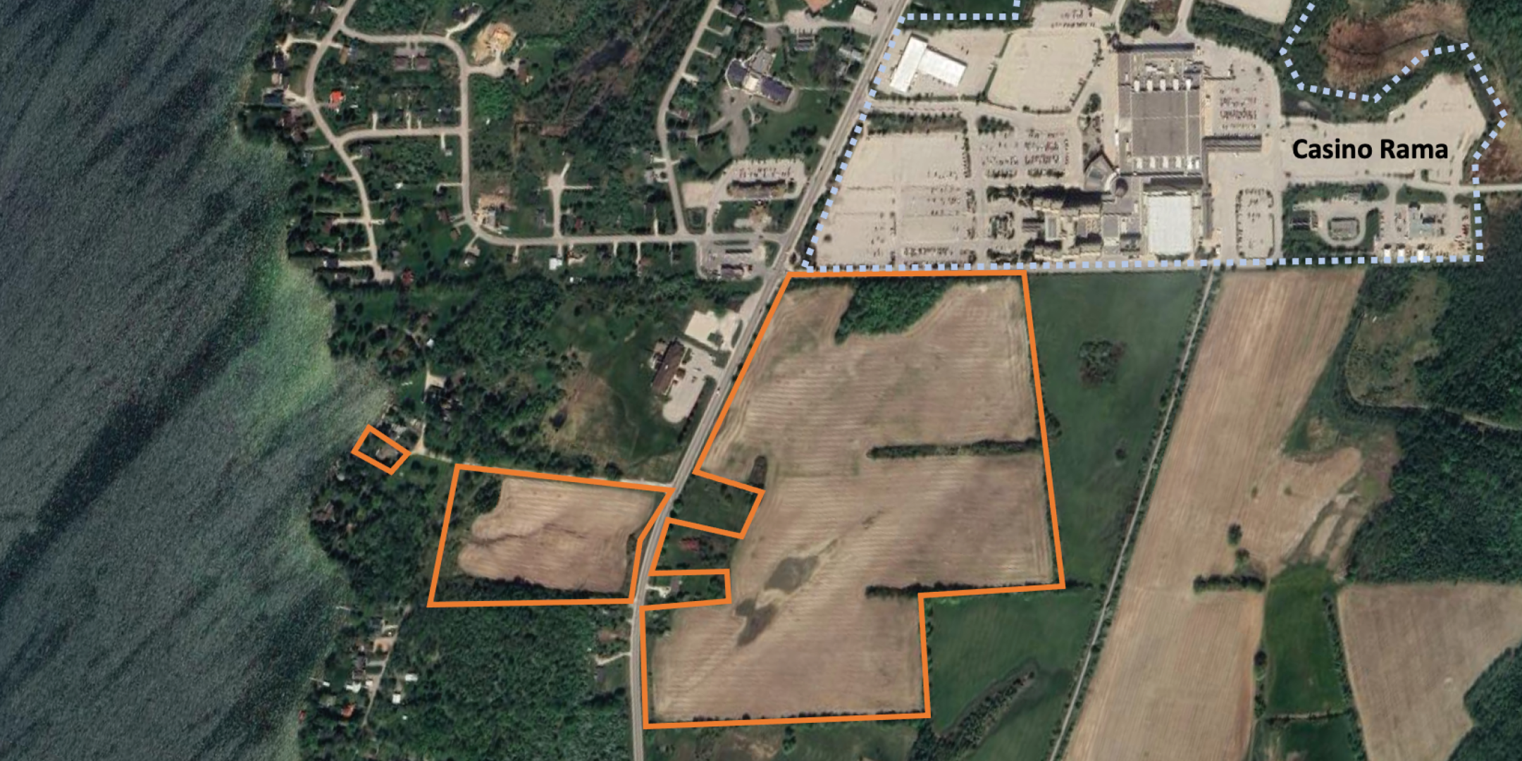 5801 Rama Road Land Parcel Outlines