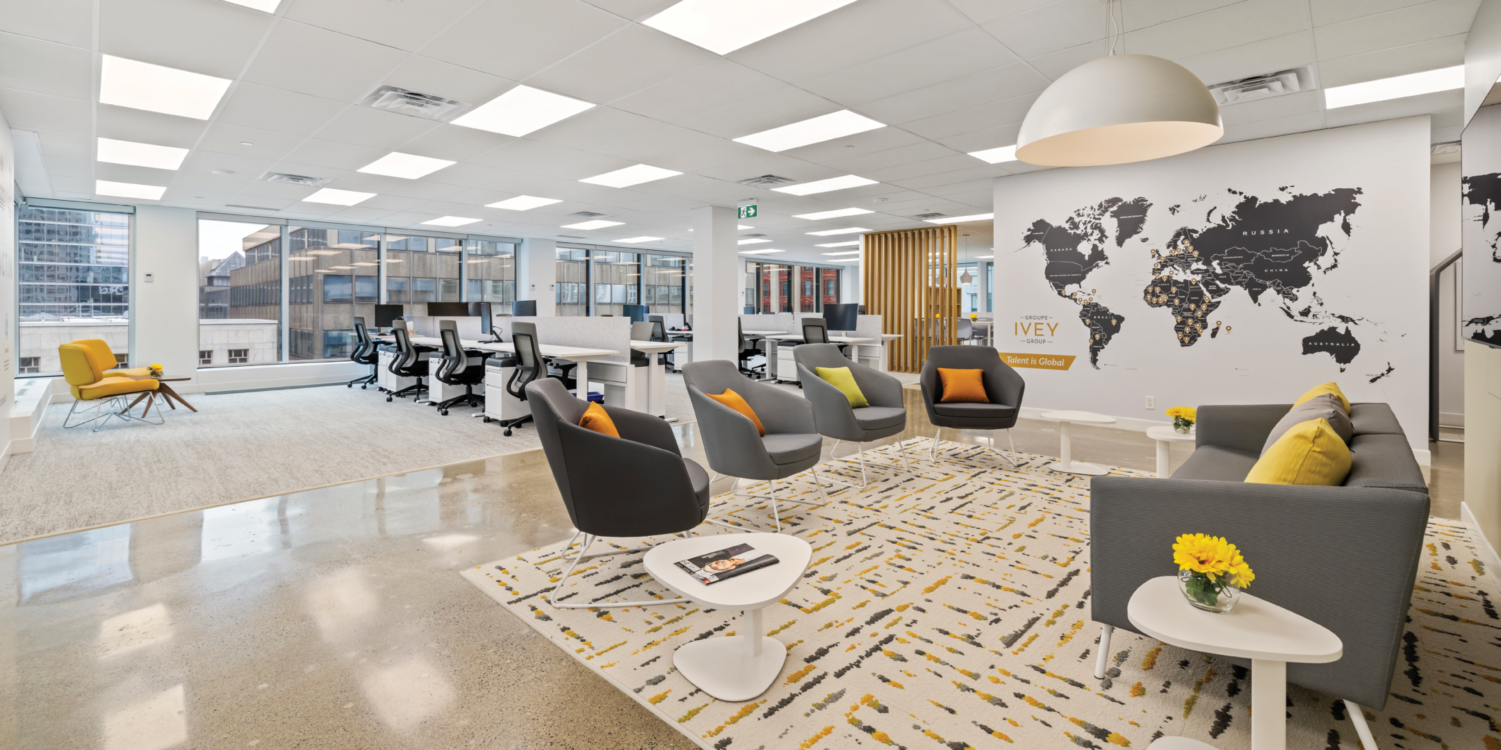 11 King Street West open office area with sofas
