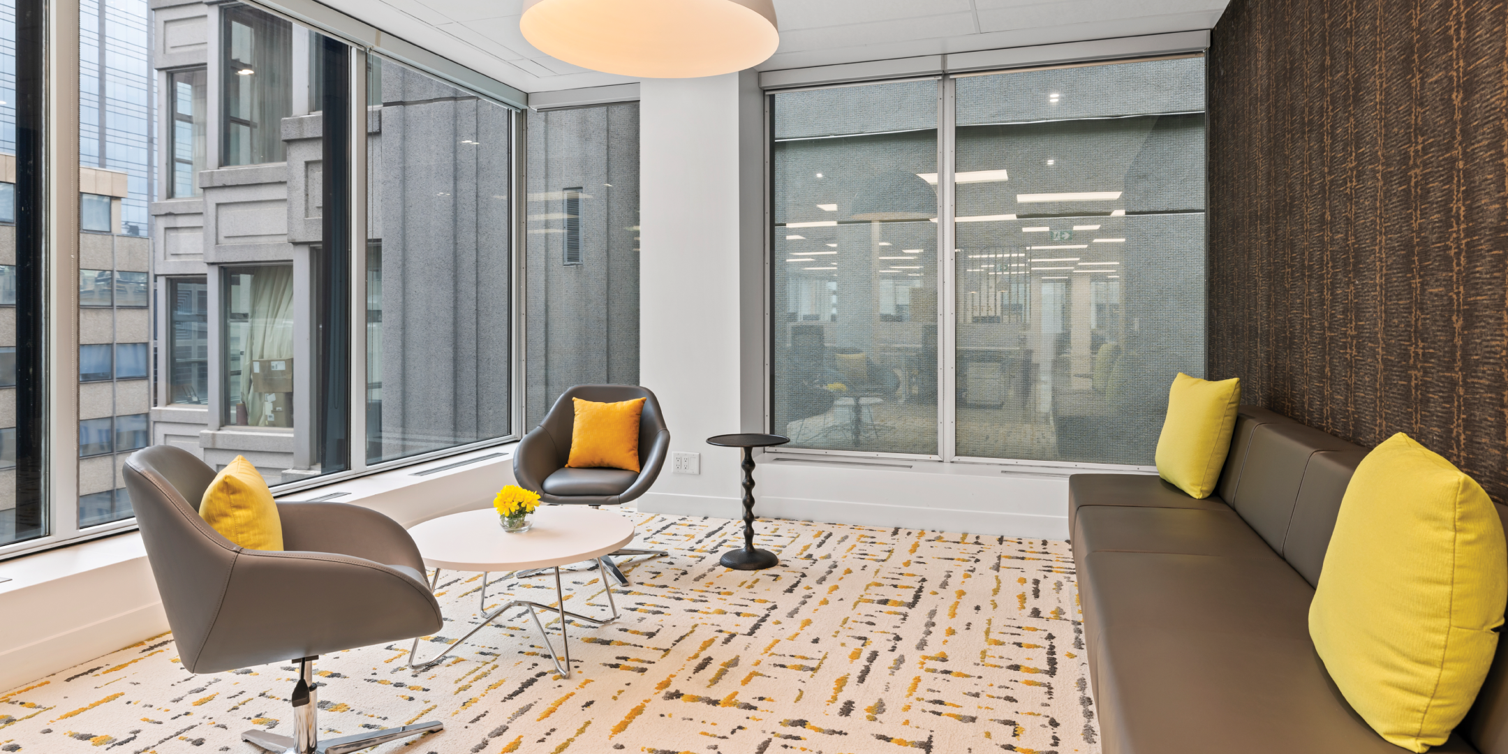 11 King Street West seating area with big windows