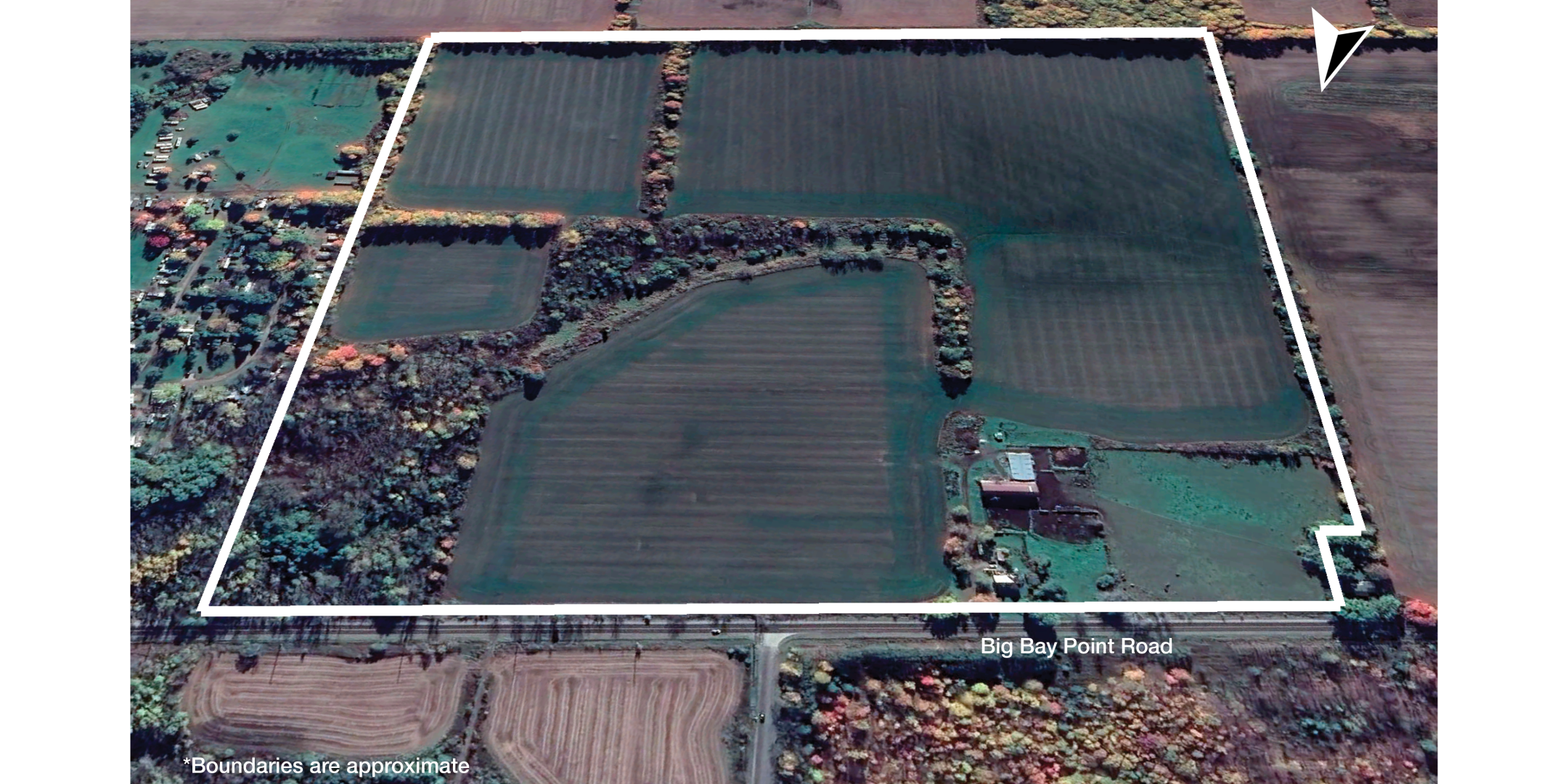 1293 Big Bay Road Property Outline