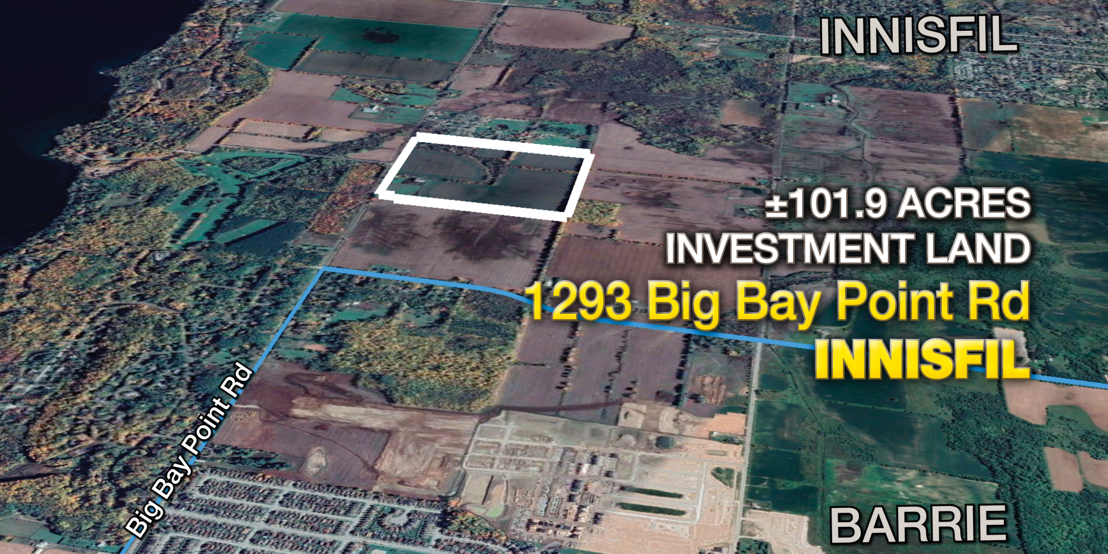 1293 Big Bay Road Property Outline Location