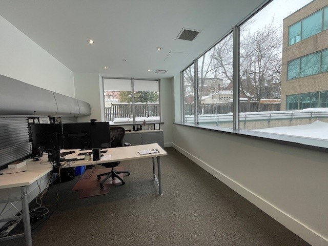 160 Pears Avenue Private office with big windows overlooking the desks
