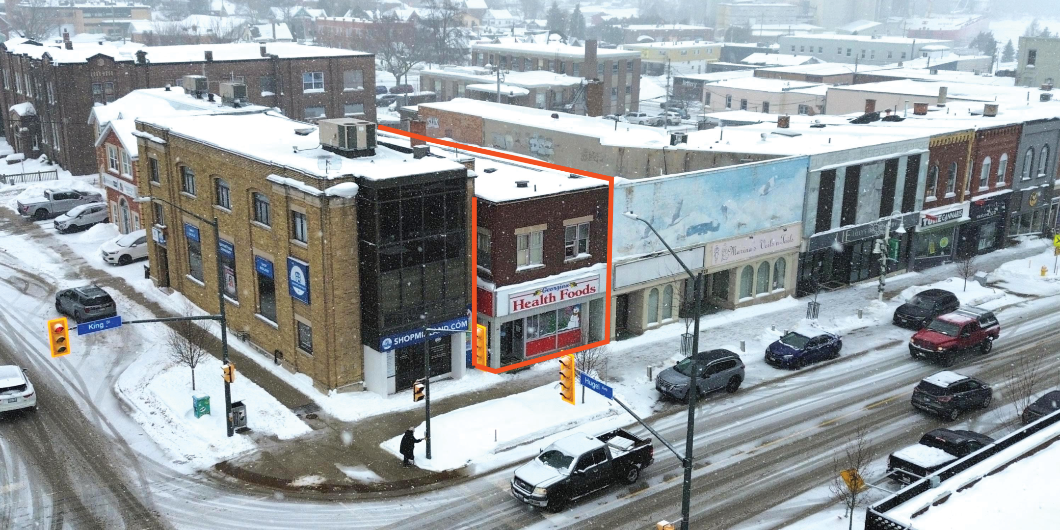 268 King Street Building Commercial/Retail with Property Outline