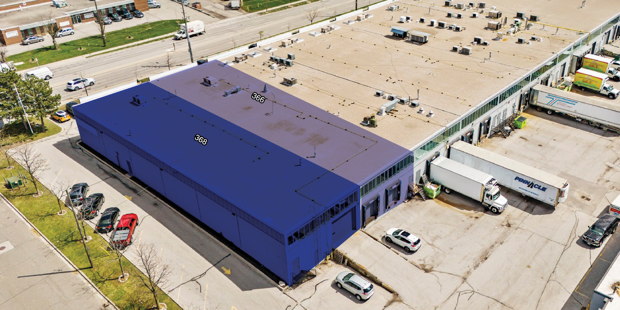 366-368 Signet Drive Unit Outlined in Blue