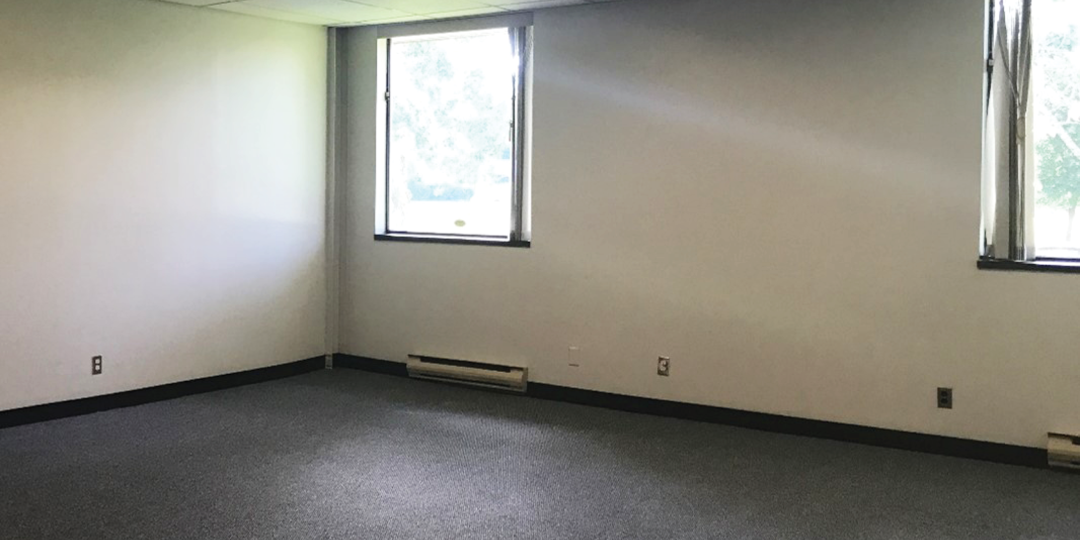 Open area with windows