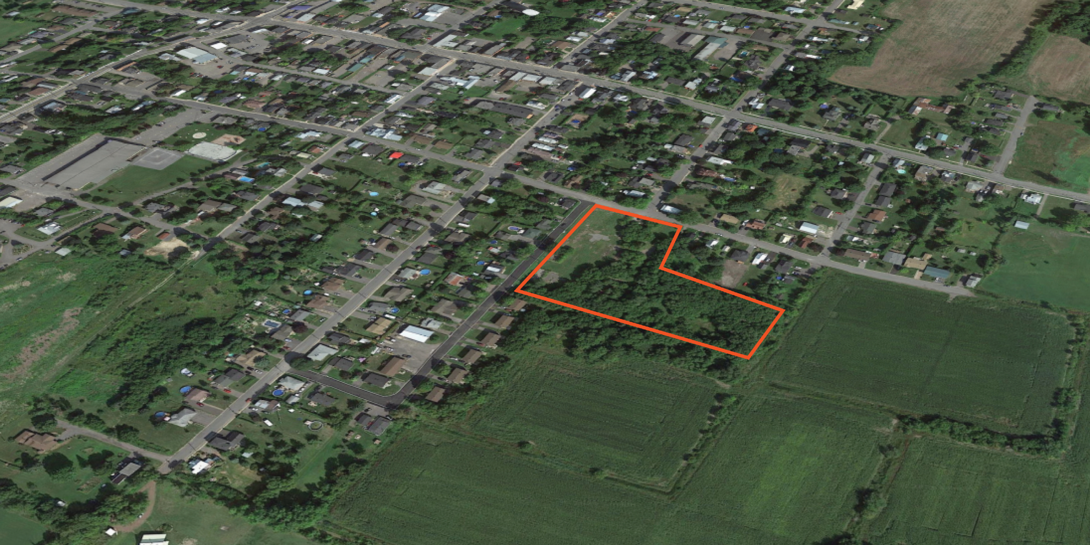 Outline of land available at 184 Mill Street