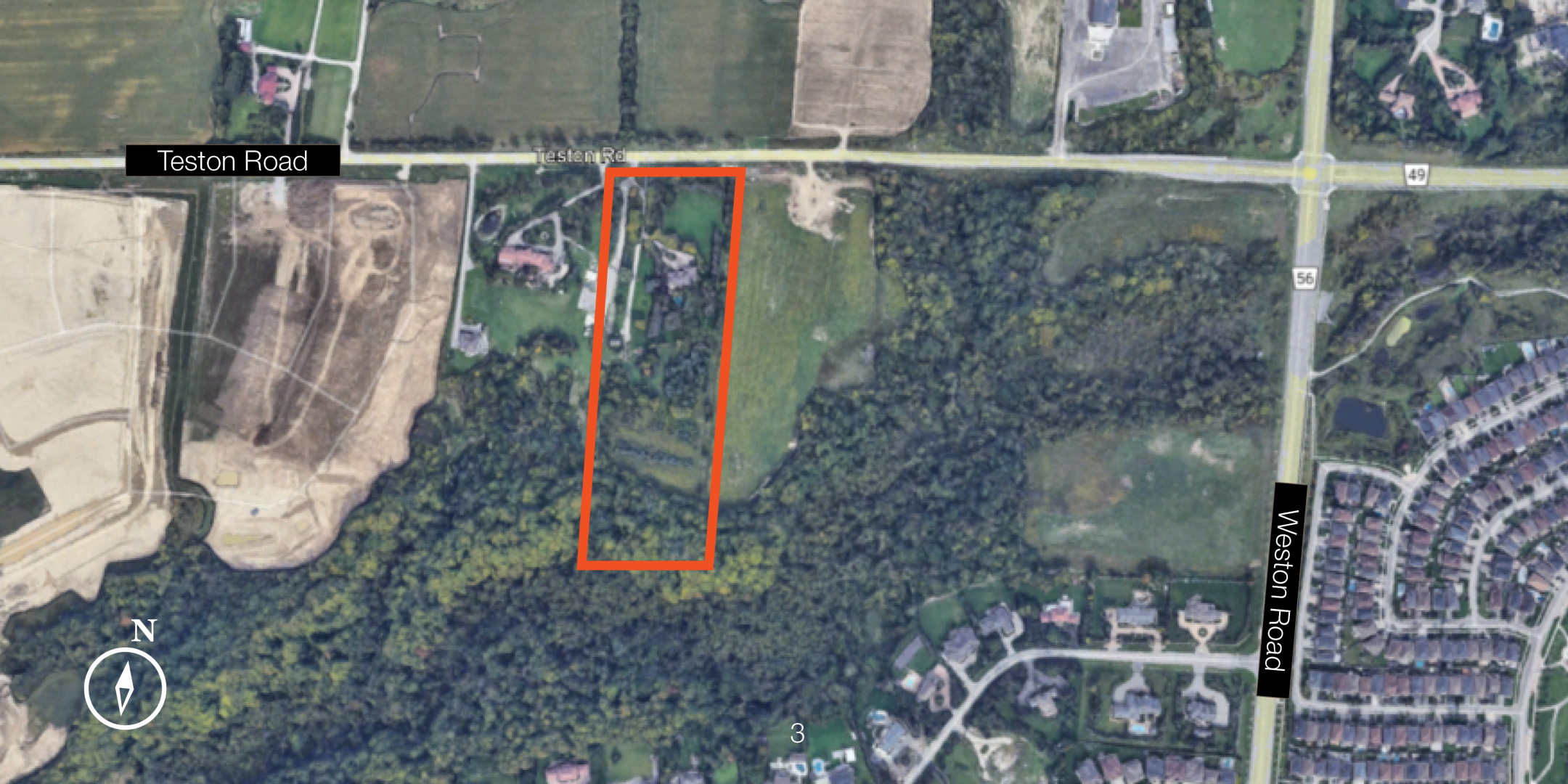 3979 Teston Road Property Outline