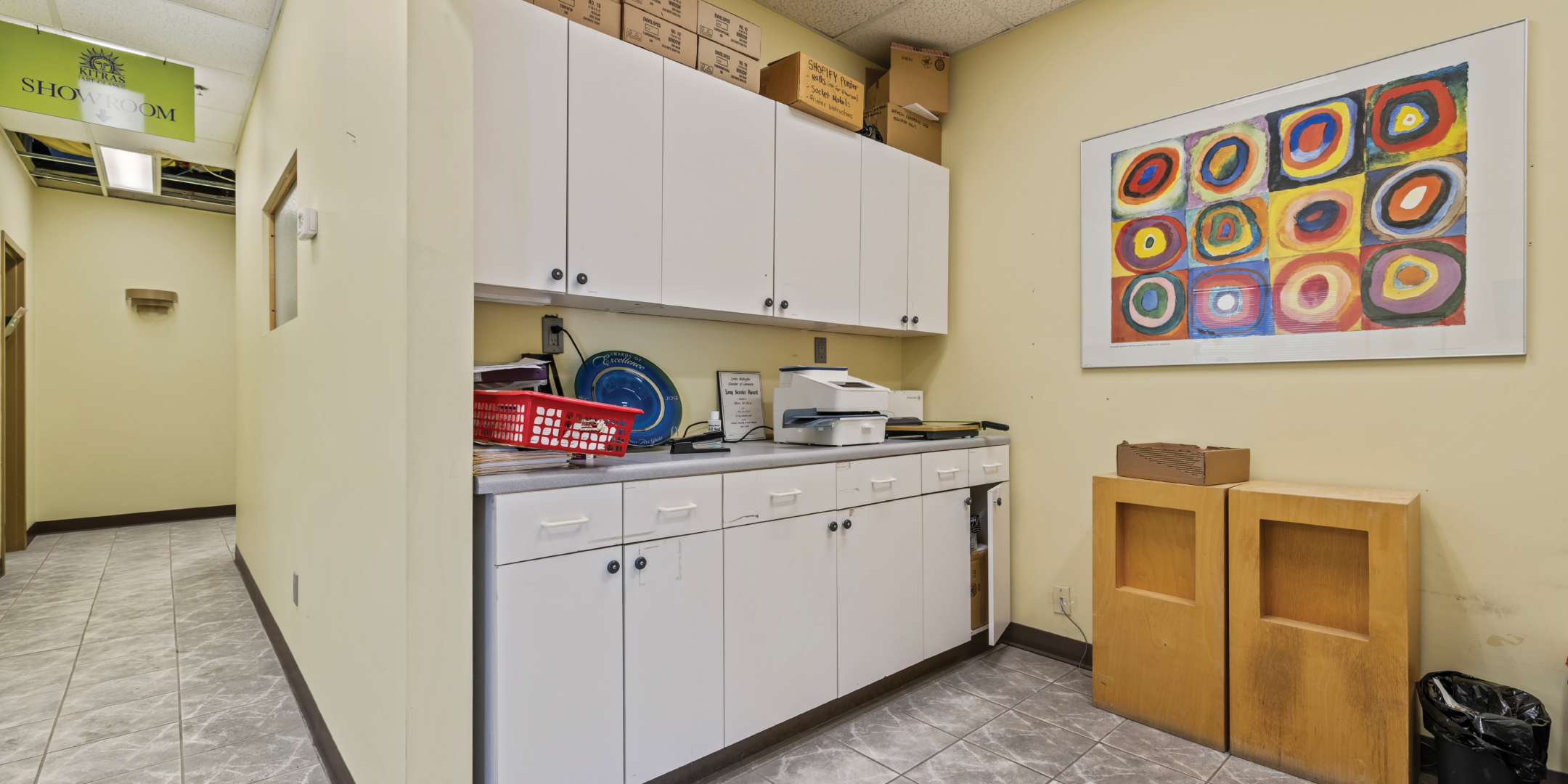 530 Dickson Dr interior view of printing room 