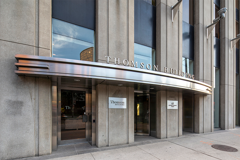 65 Queen Street West buildilng exteiror showing front entrance