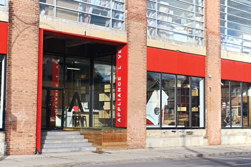 950 Dupont building exterior showing front entrance