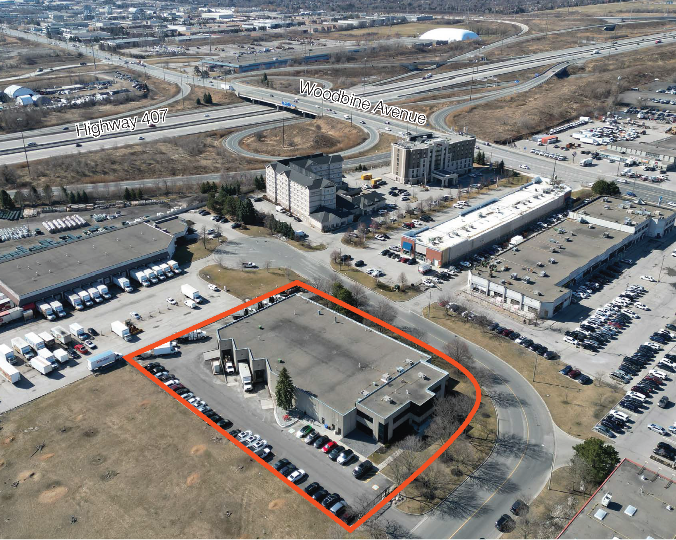 25 Bodrington Court aerial view 