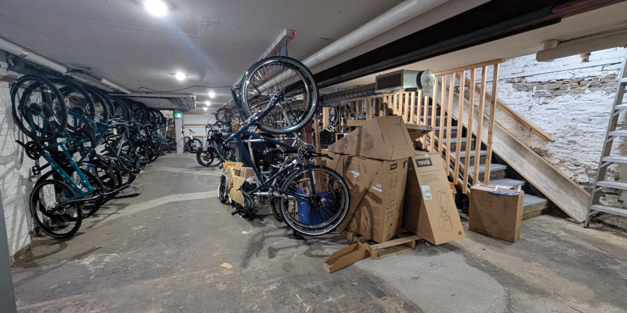 280 College Street Retail Area with bikes, biking equipment and clothing