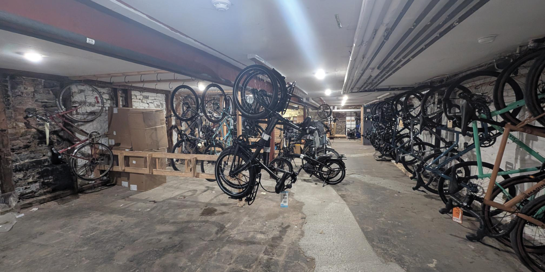 280 College Street Retail Area with bikes, biking equipment and clothing