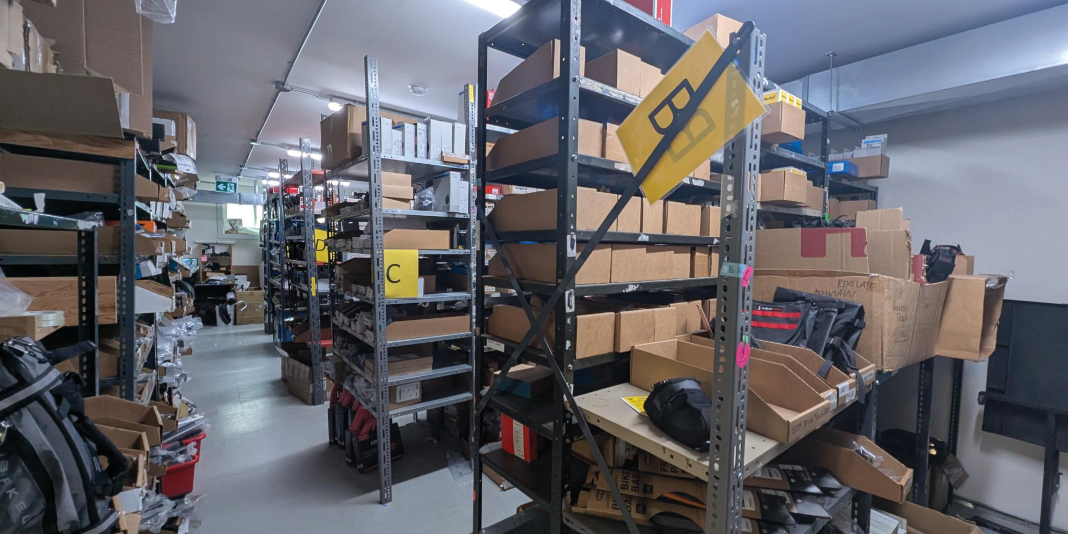 280 College Street Interior Shelving Area with boxes