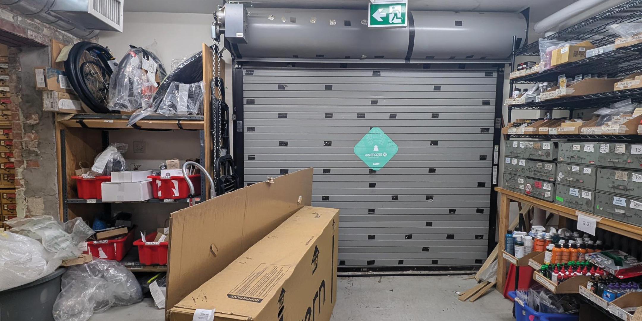 280 College Street Interior Drive In Shipping Door