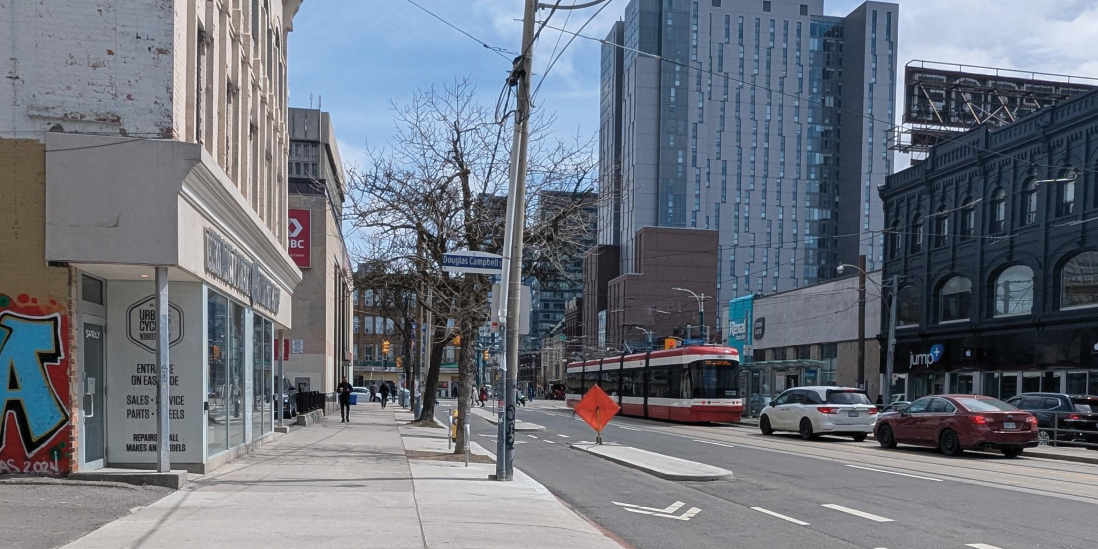 280 College Street surrounding street area and road