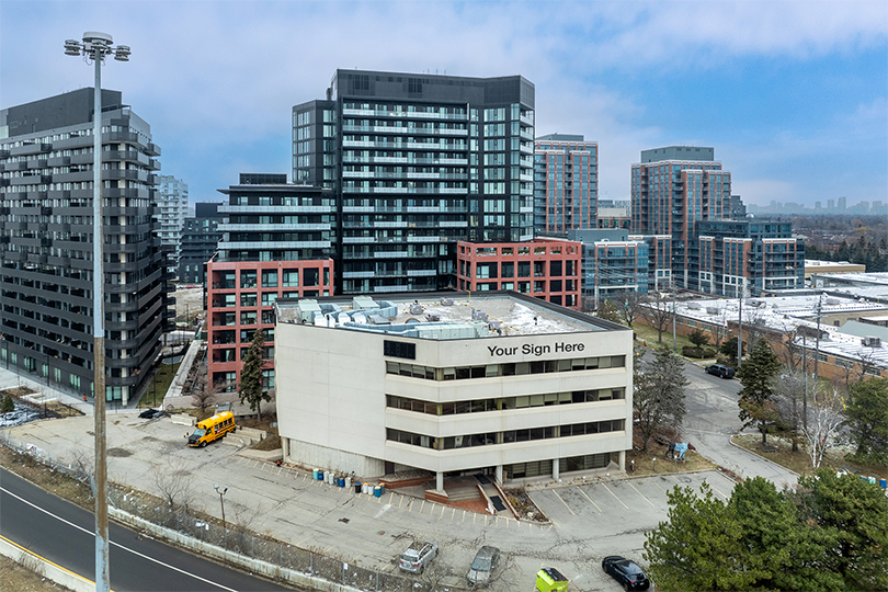 2 Tippett Road building exterior showing nearby streets