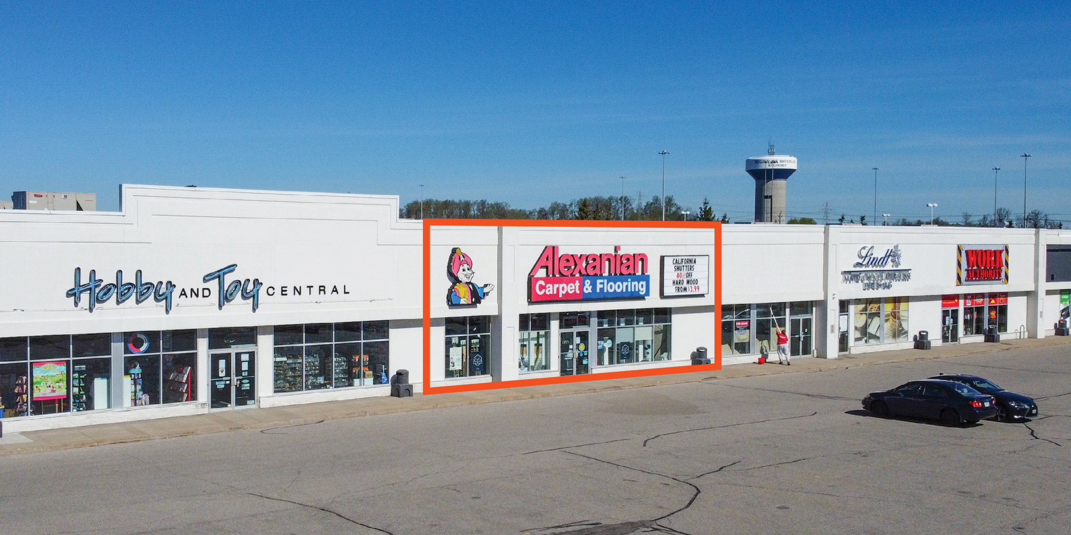 Outline of Unit 2 available for sublease at 4500 King Street E