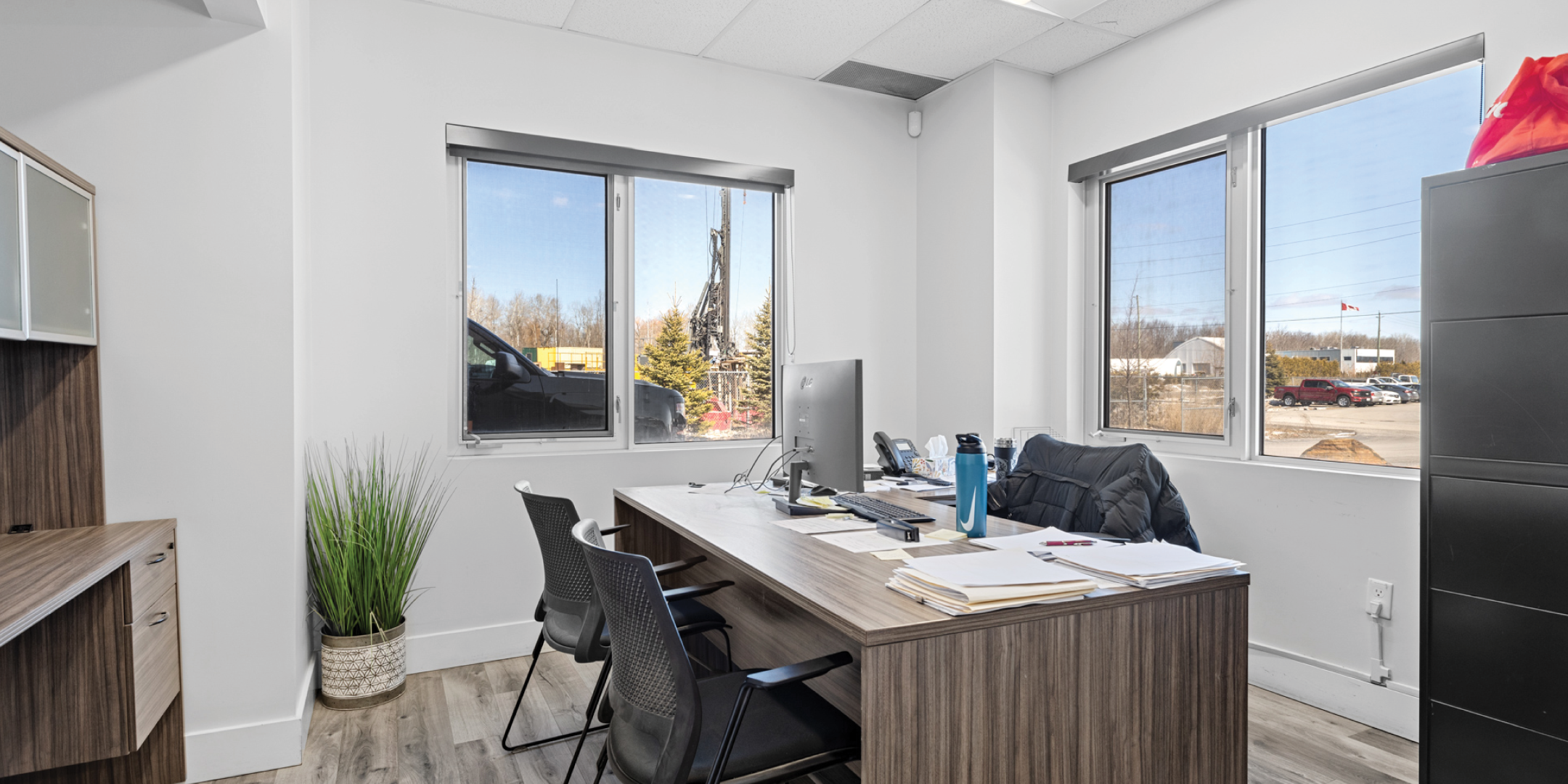 Internal office with windows