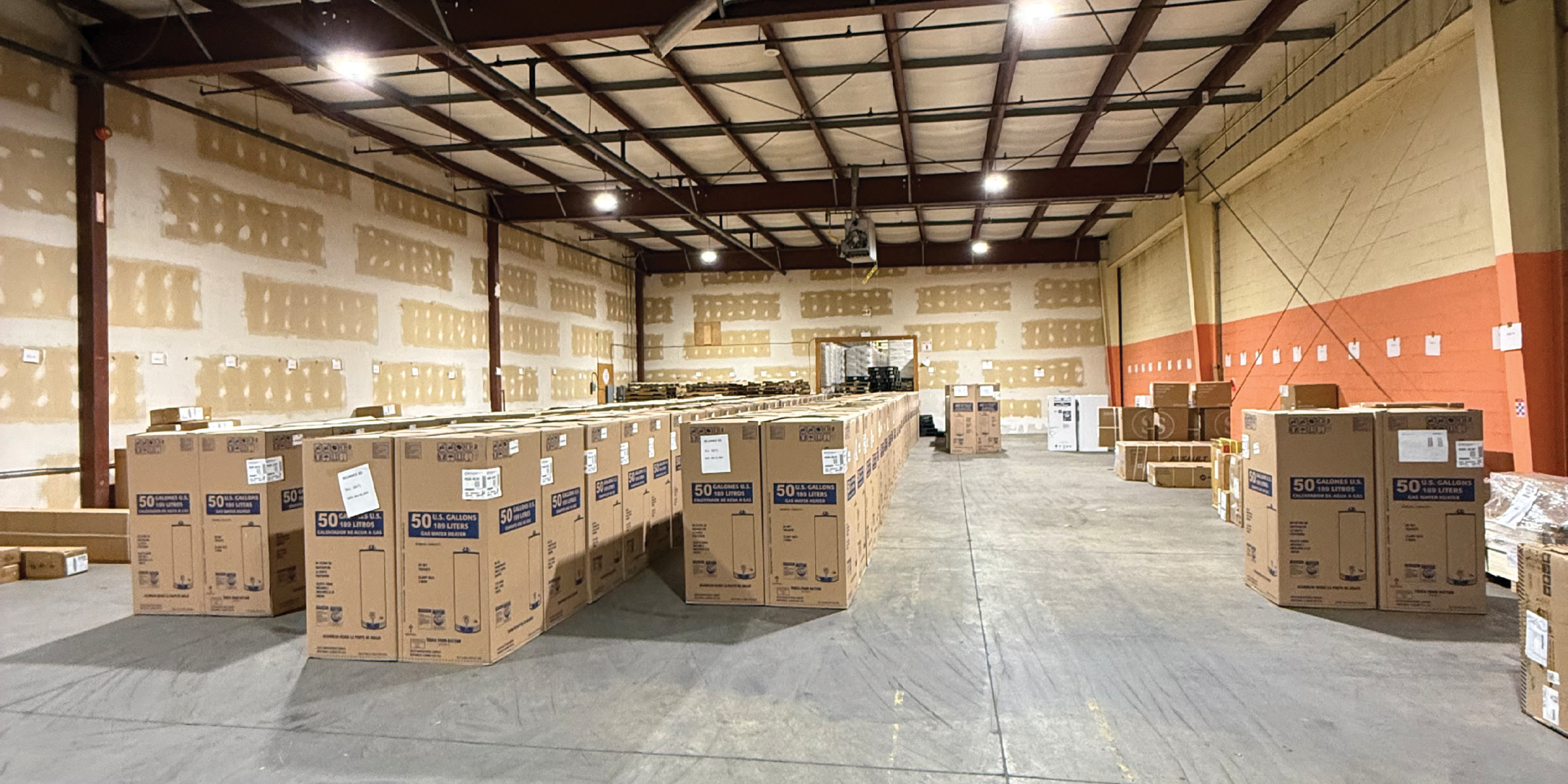 Interior warehouse area of 805 Boundary Road