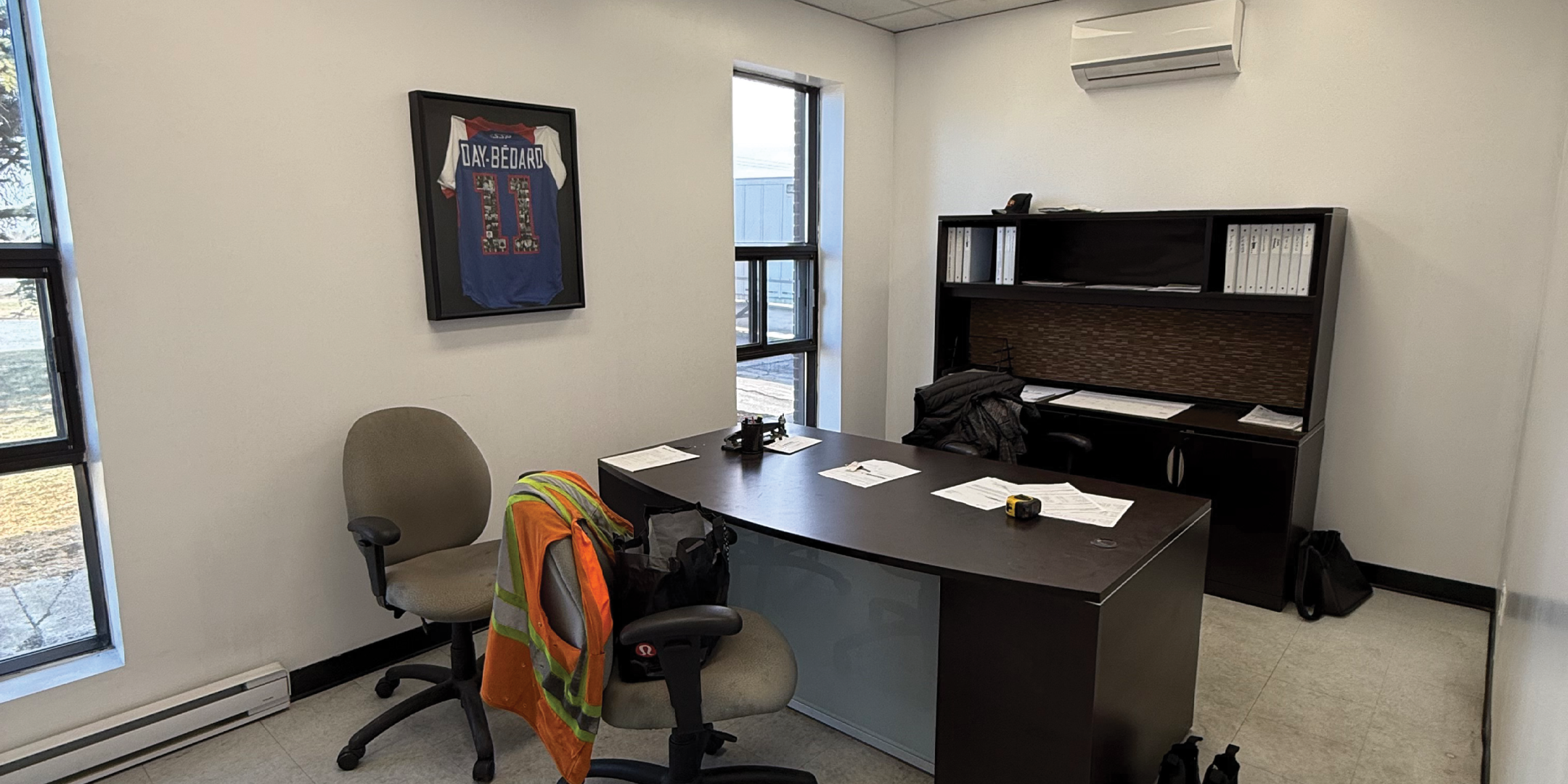 Interior office area of 805 Boundary Road