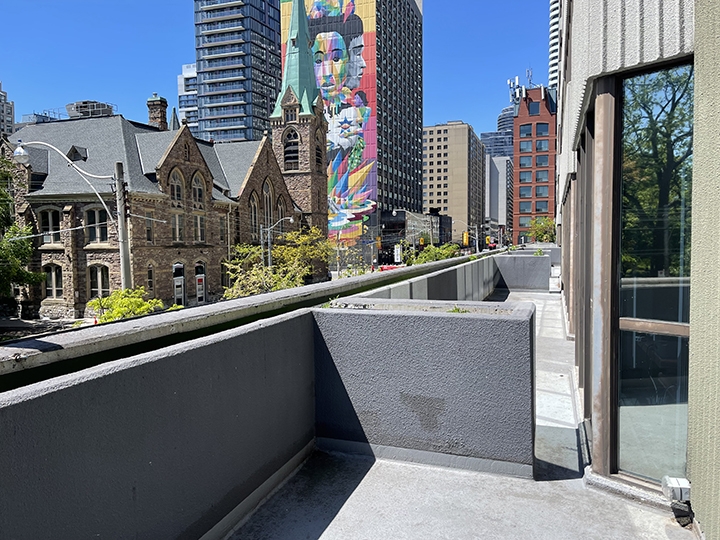 120 Carlton Street balcony has great view