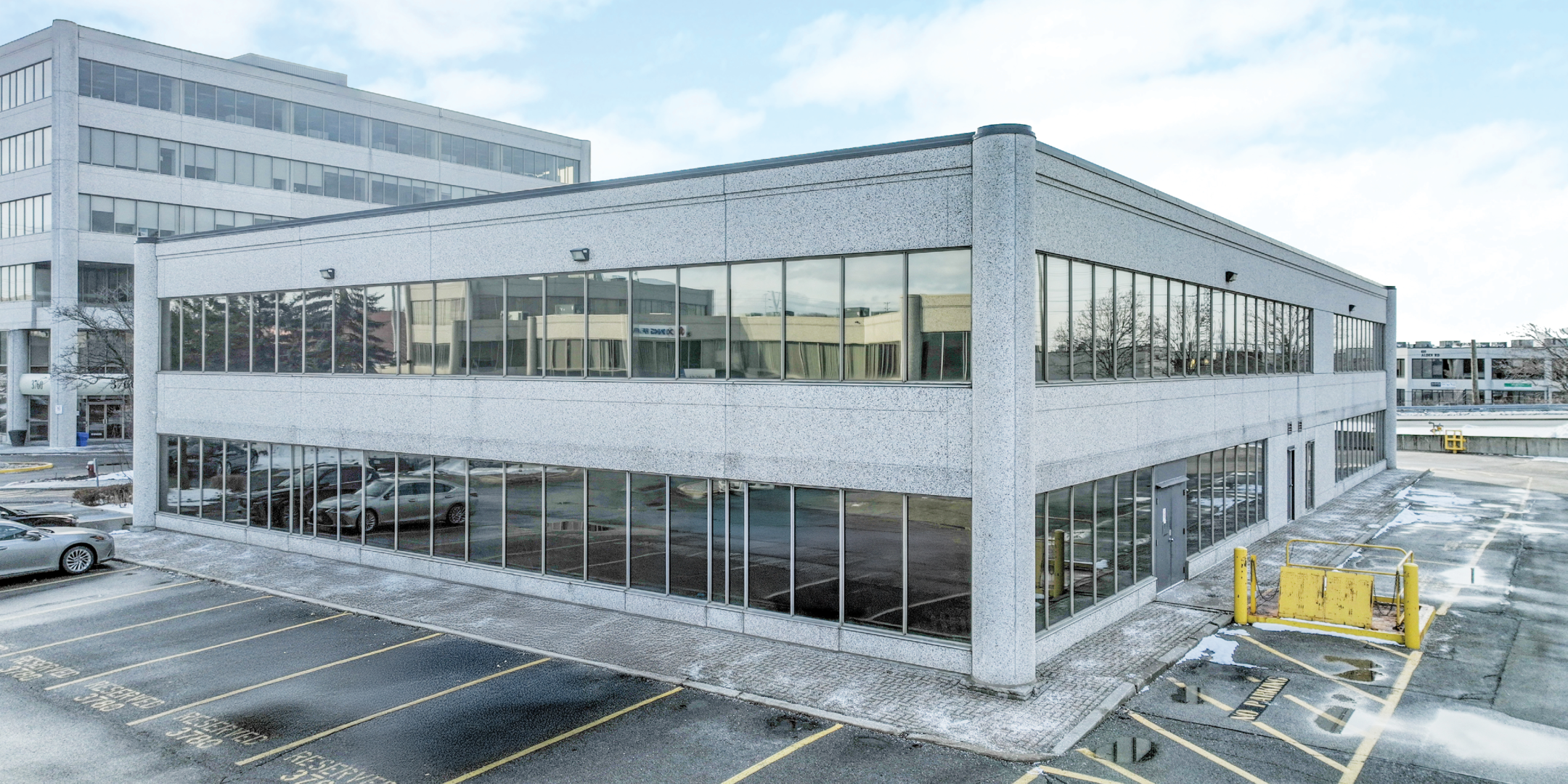 3762 14th Avenue Office Building, 2 storeys with glass windows