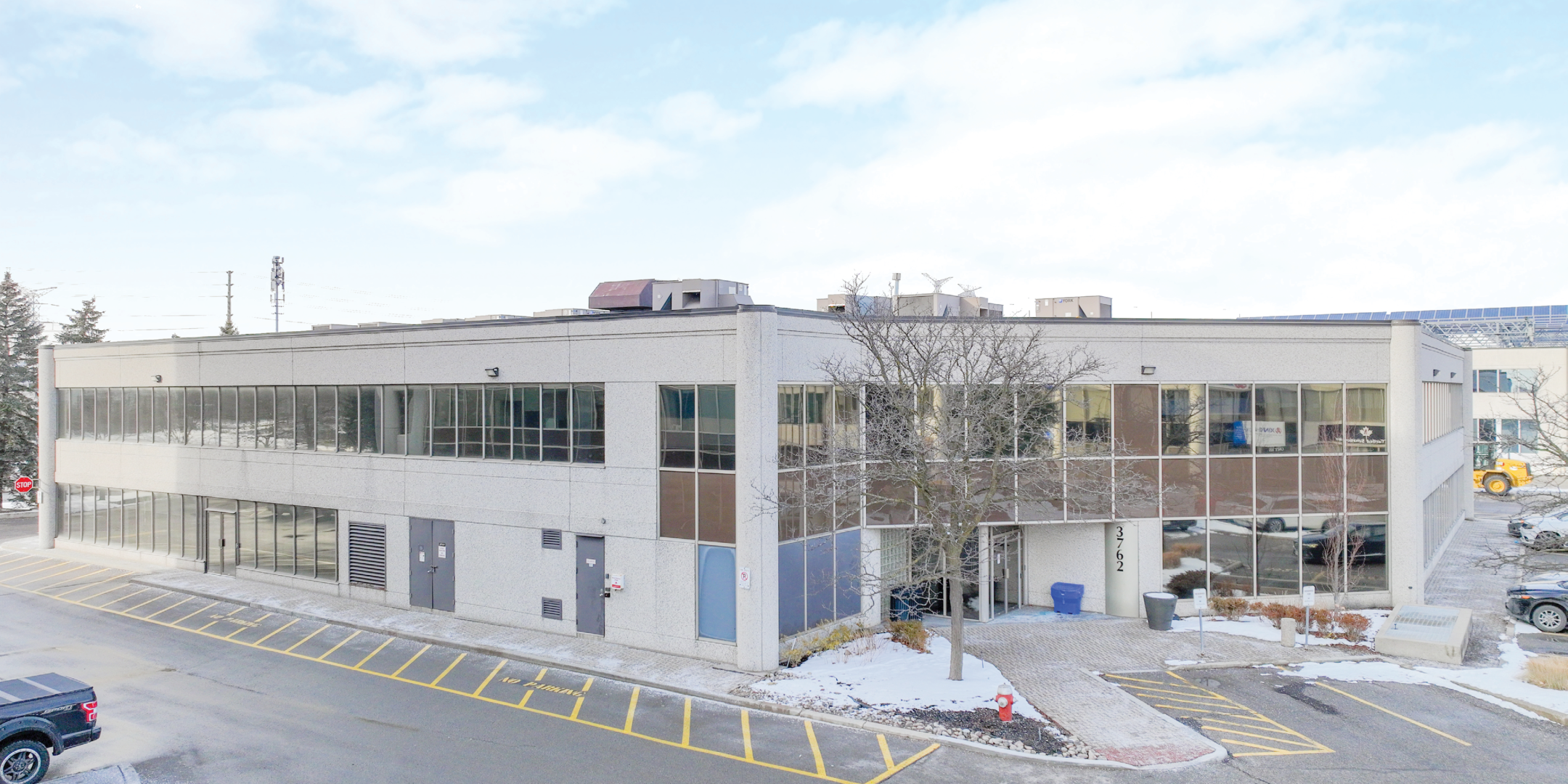 3762 14th Avenue Office Building, 2 storeys with glass windows